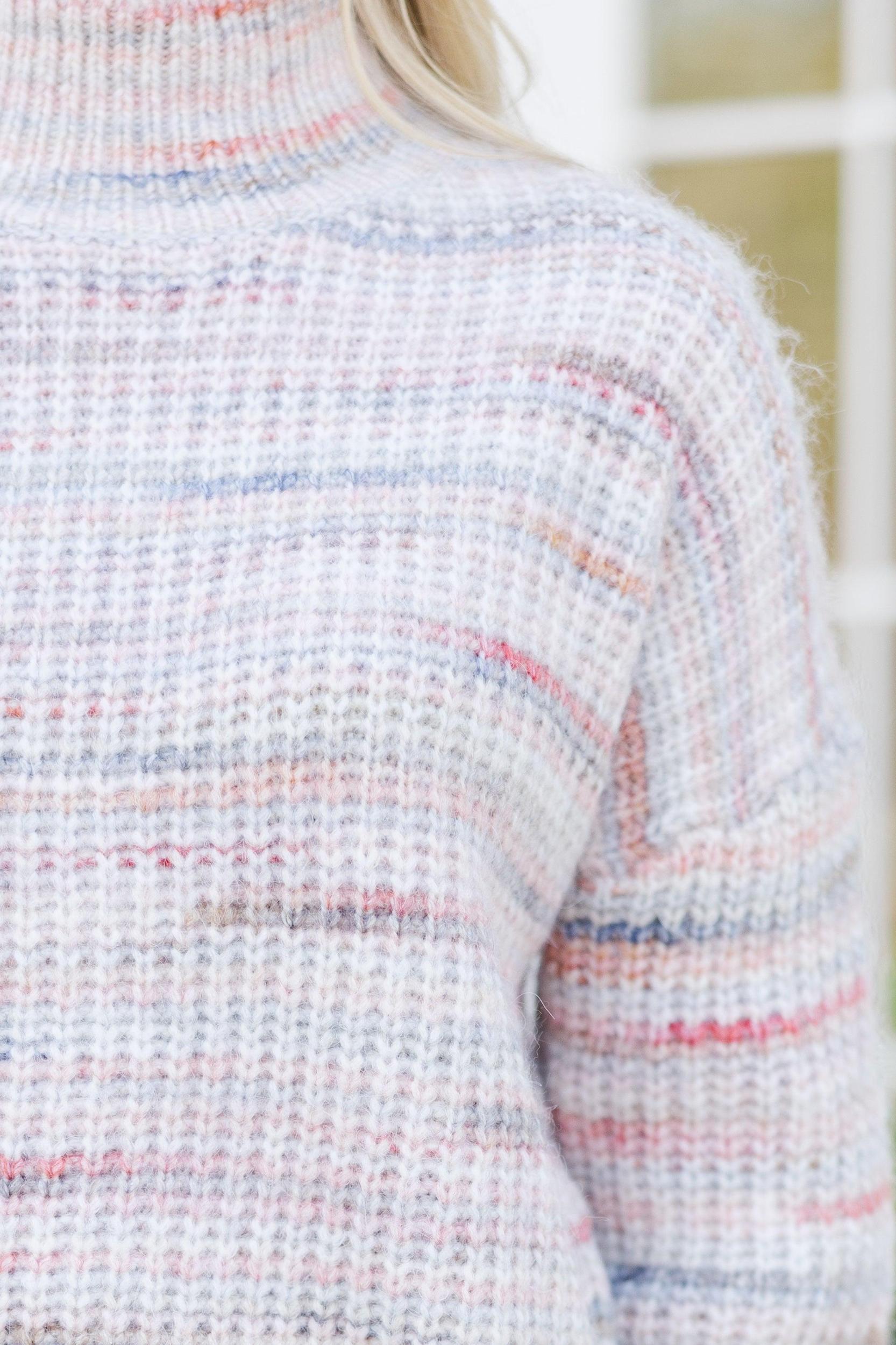 On The Lookout Blush Pink Sweater Female Product Image