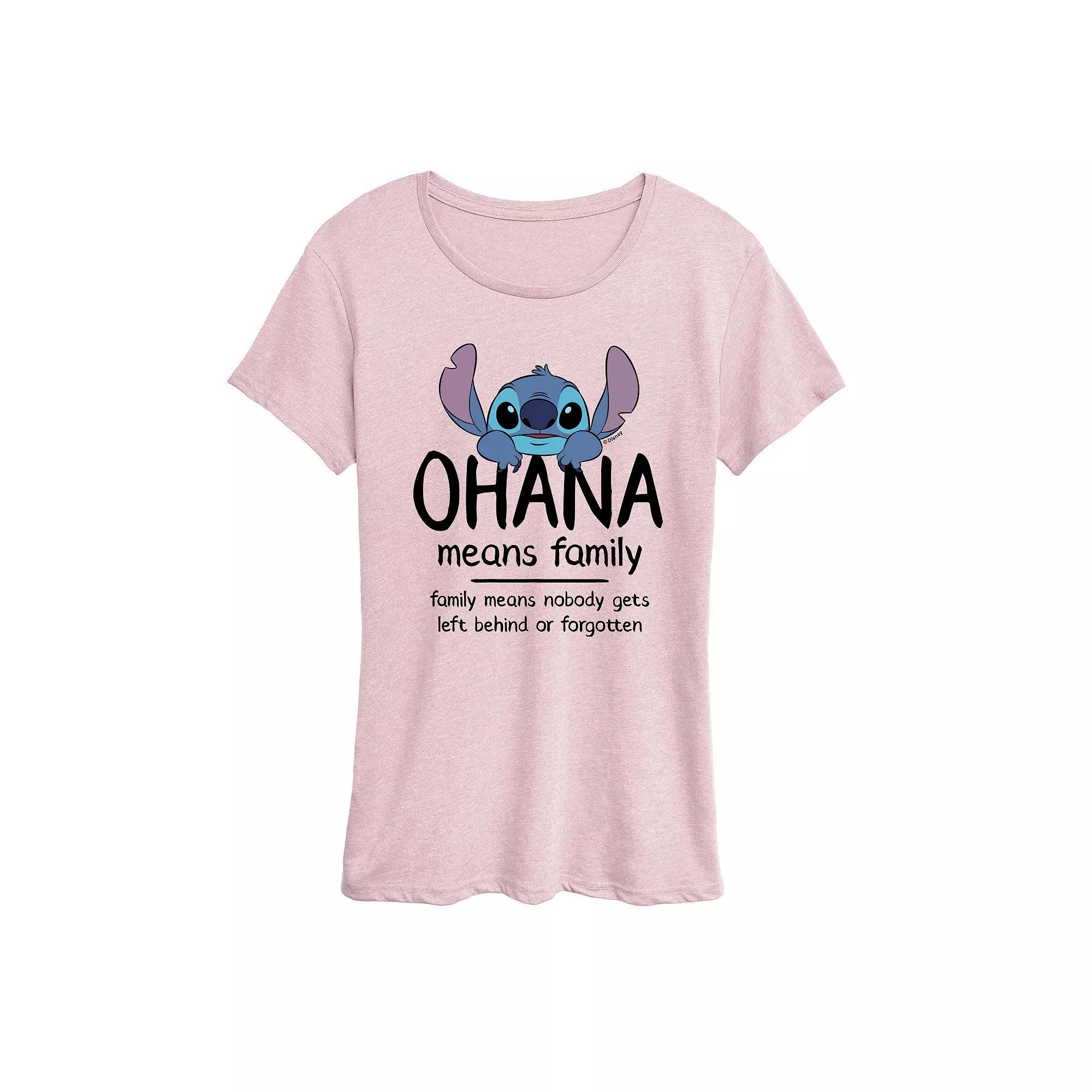 Disney's Lilo & Stitch Women's Ohana Graphic Tee,  Product Image
