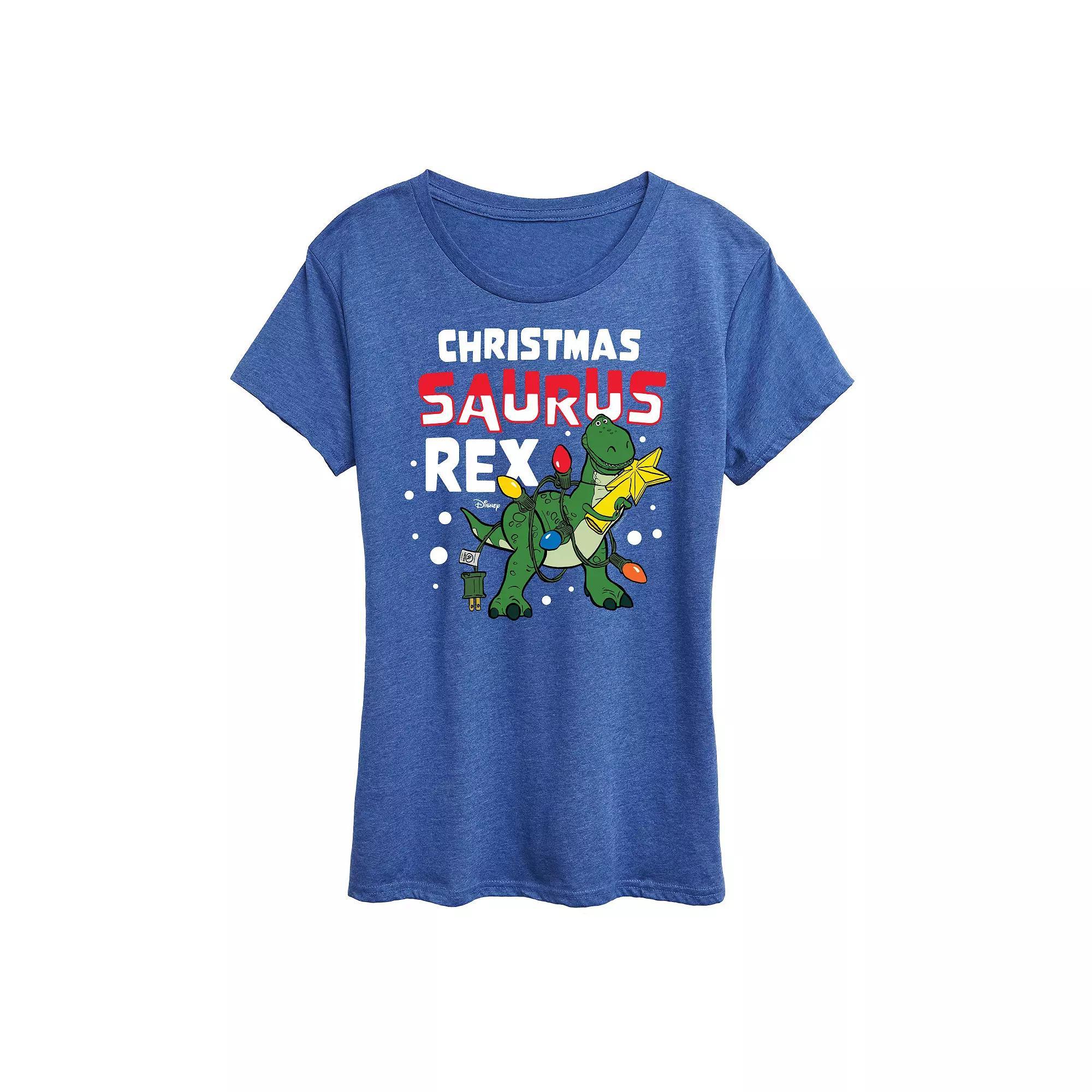 Disney / Pixar's Toy Story Women's Christmas Saurus Rex Graphic Tee, Girl's,  Product Image