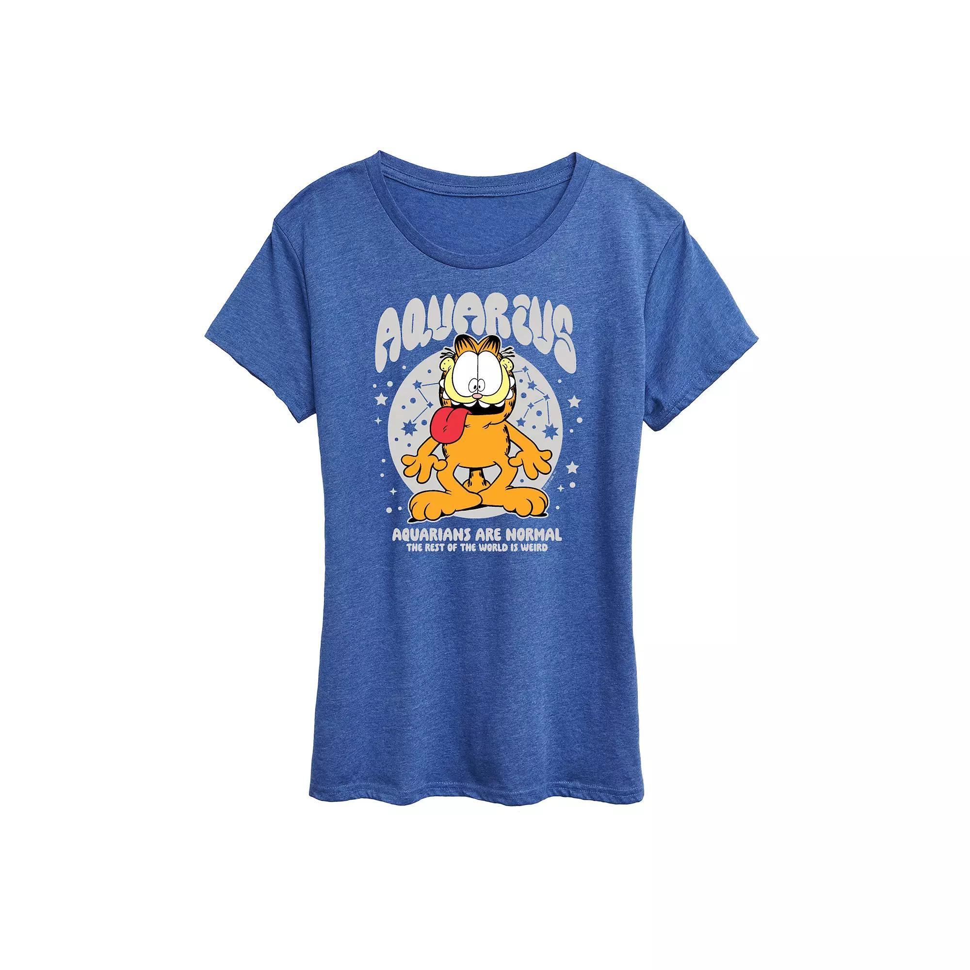 Plus Garfield Aquarius Graphic Tee, Women's,  Product Image