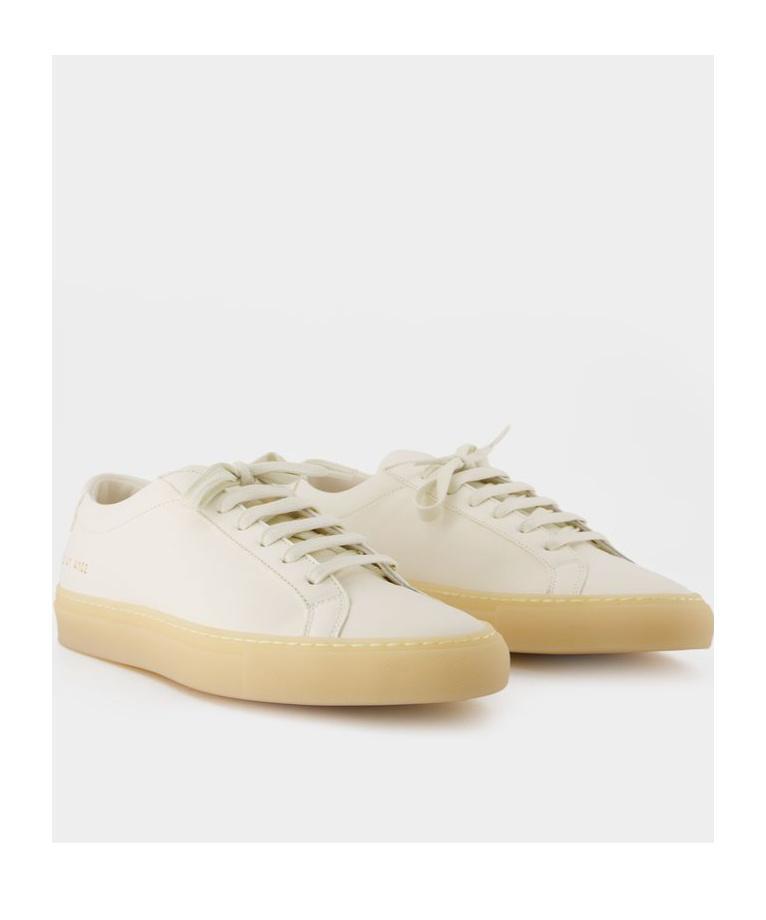 COMMON PROJECTS Man Sneakers Light Grey Size 11 Soft Leather In White Product Image