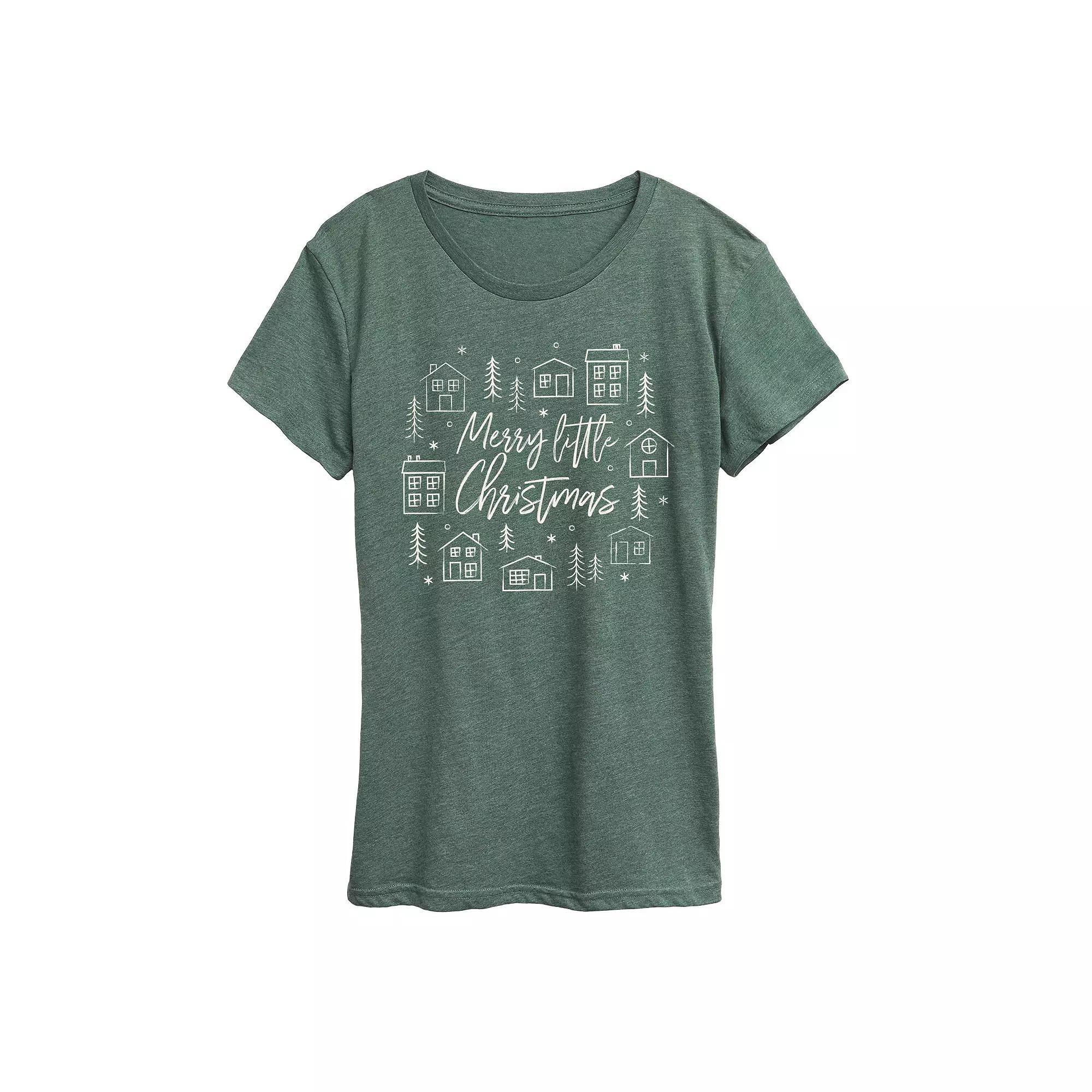 Women's Merry Little Christmas Graphic Tee,  Product Image