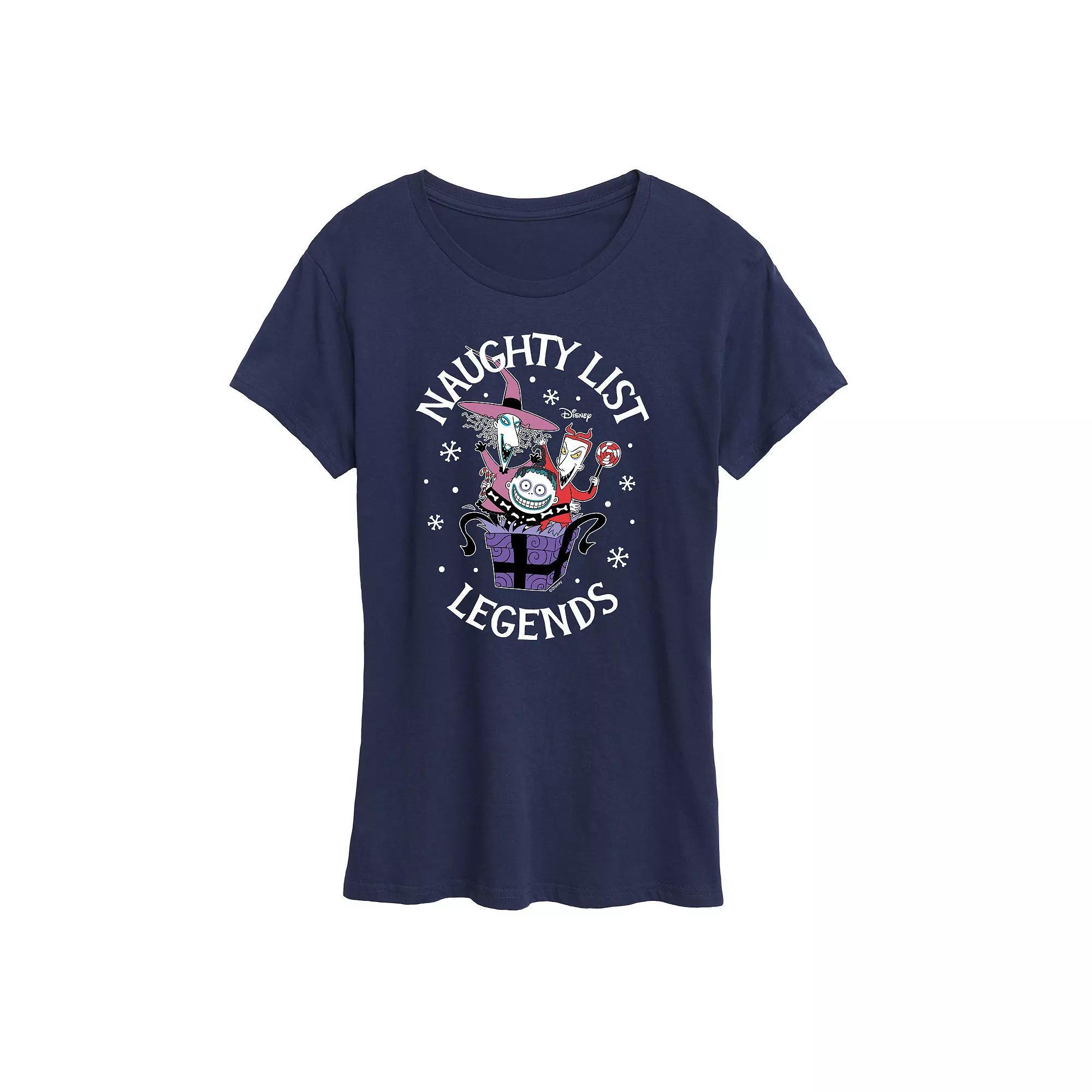 Disney's Nightmare Before Christmas Women's Naughty List Legends Graphic Tee, Girl's,  Product Image