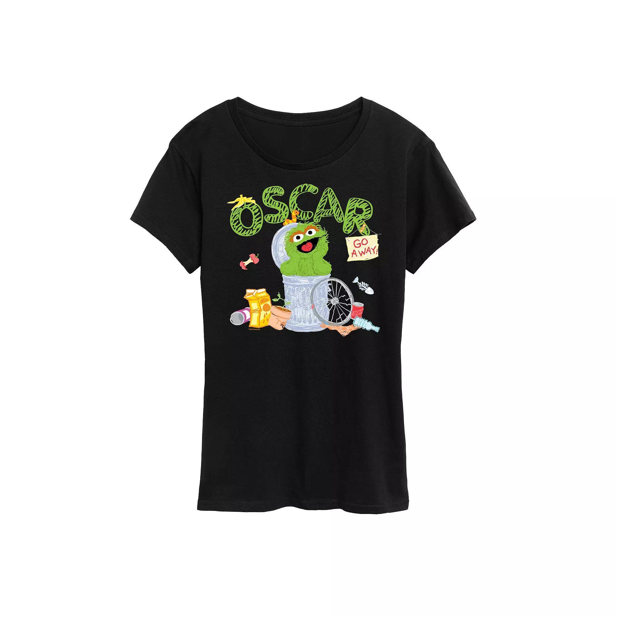 Women's Sesame Street Oscar Graphic Tee, Girl's,  Product Image