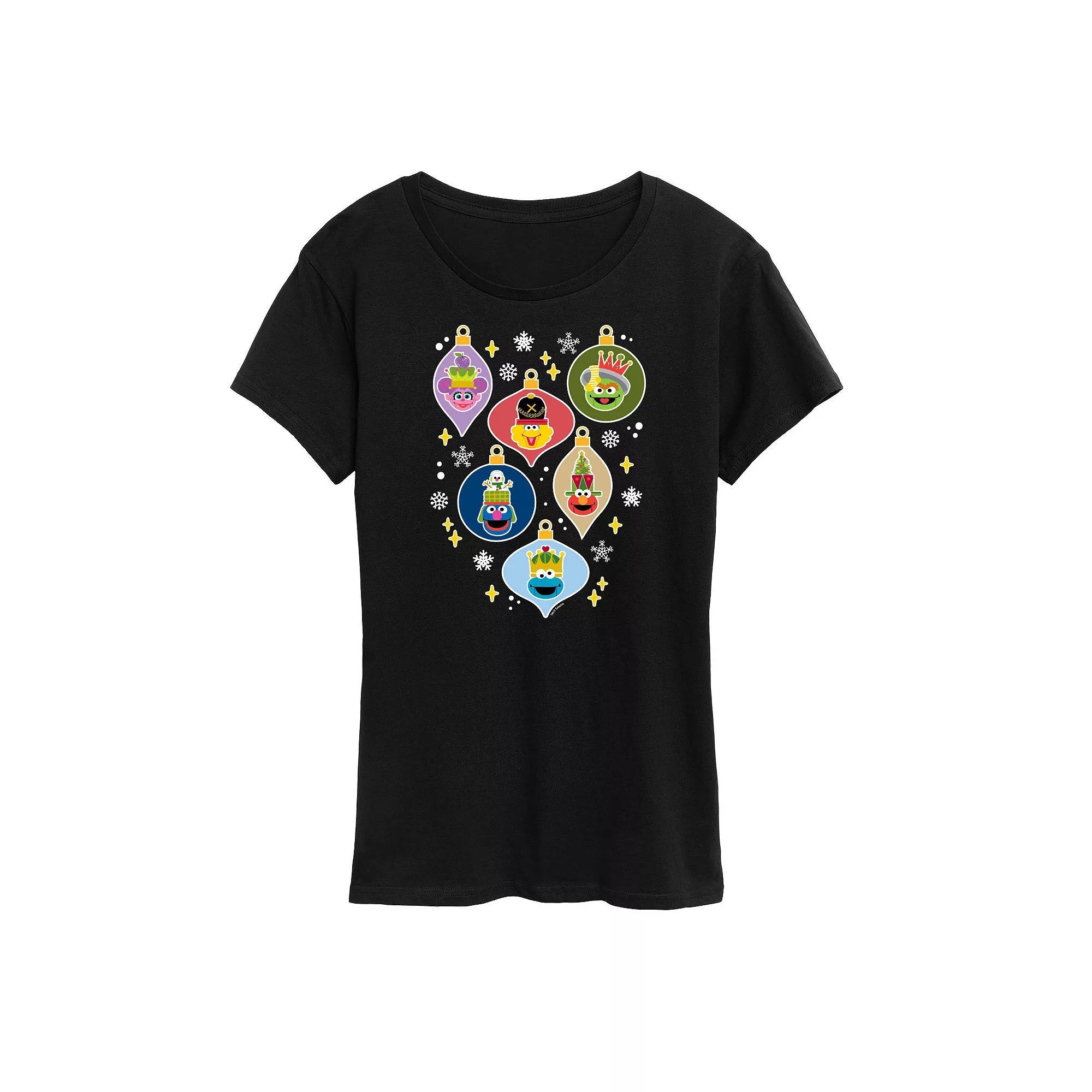 Women's Sesame Street Ornaments Graphic Tee, Girl's,  Product Image