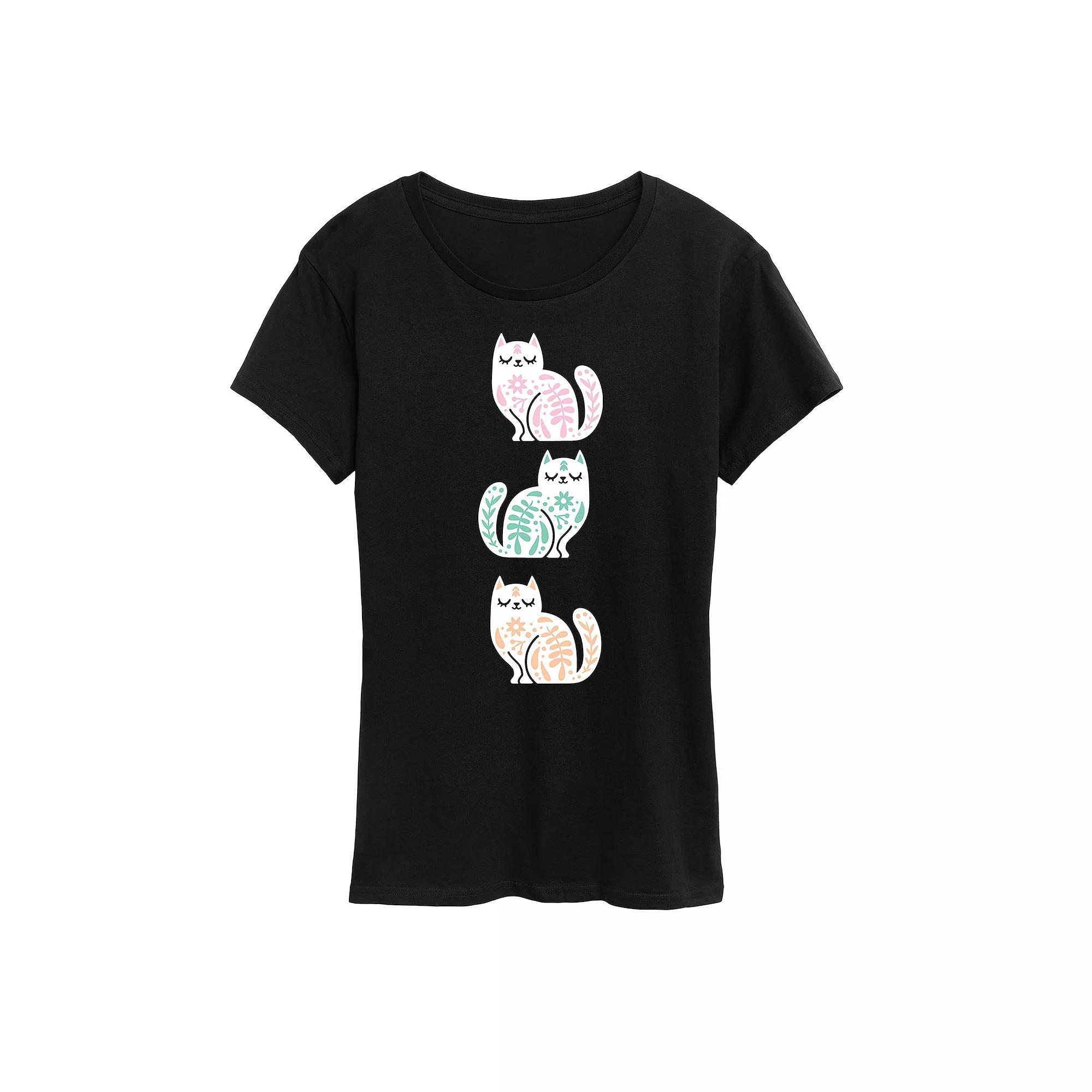 Women's Scandinavian Cats Graphic Tee,  Product Image