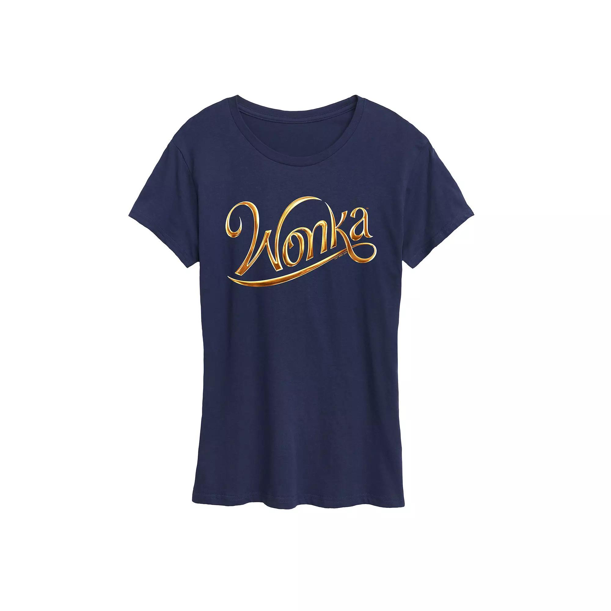 Women's Wonka Logo 3D Graphic Tee,  Product Image