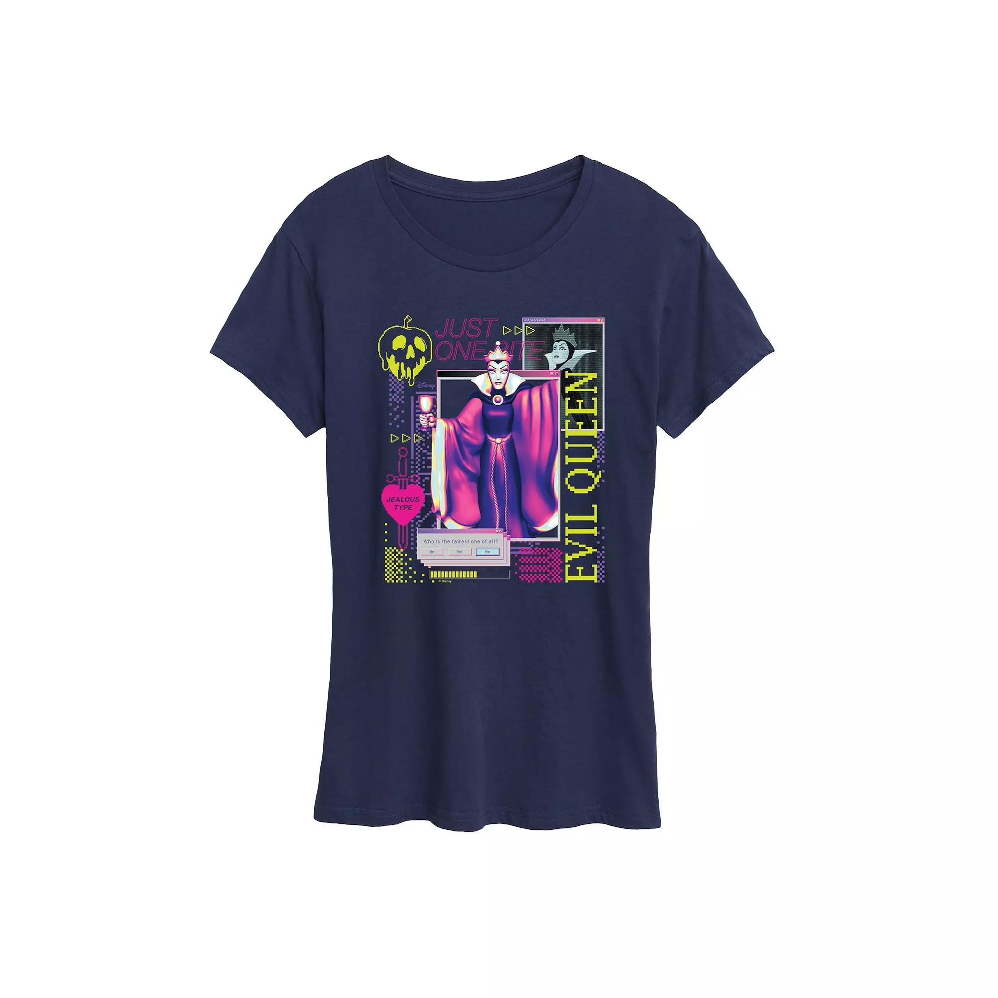 Disney's Snow White and the Seven Dwarfs Evil Queen Women's Vapor Screen Graphic Tee,  Product Image