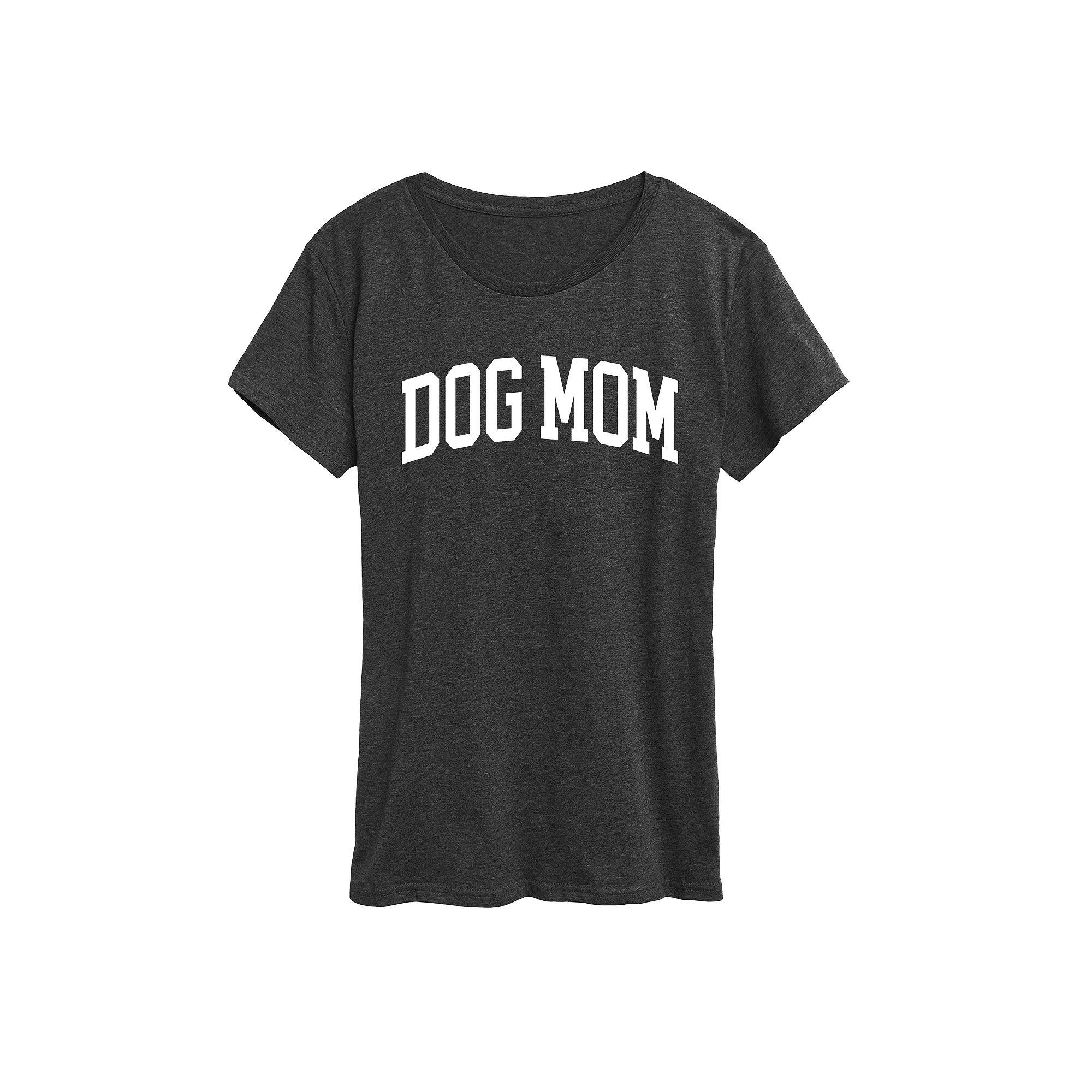 Women's Dog Mom Collegiate Graphic Tee, Girl's,  Product Image