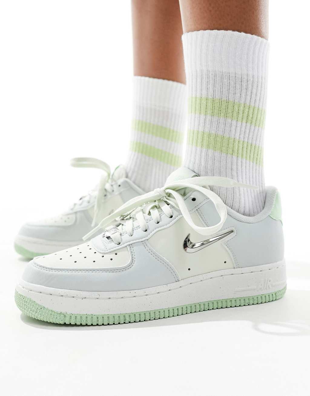 Nike Air Force 1 metallic sneakers Product Image