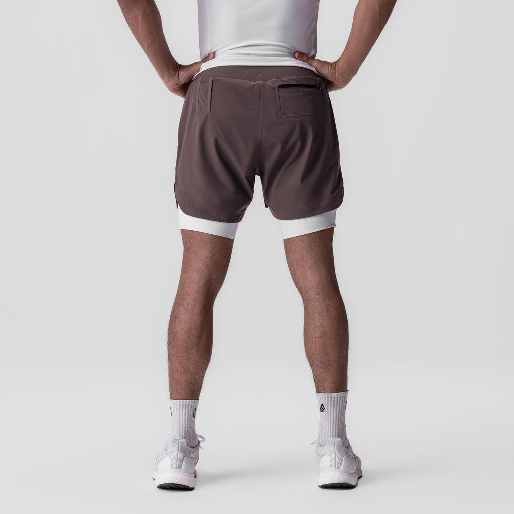 0865. Tetra-Lite® 5" Liner Short - Space Grey "Cyber"/White Male Product Image