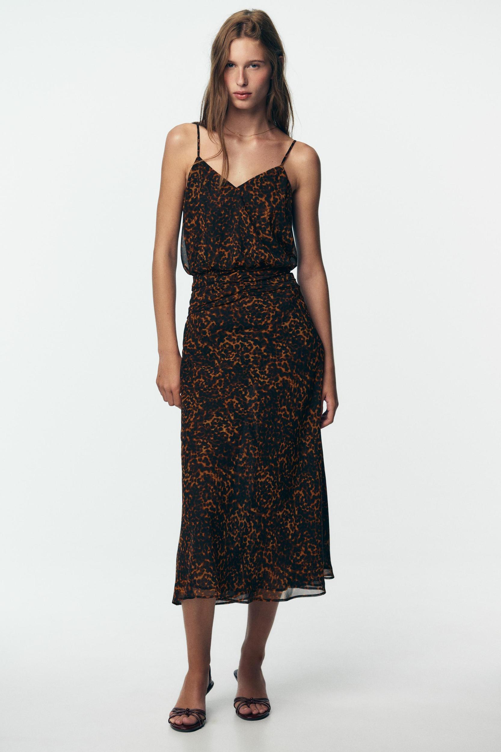 ANIMAL PRINT MIDI DRESS Product Image