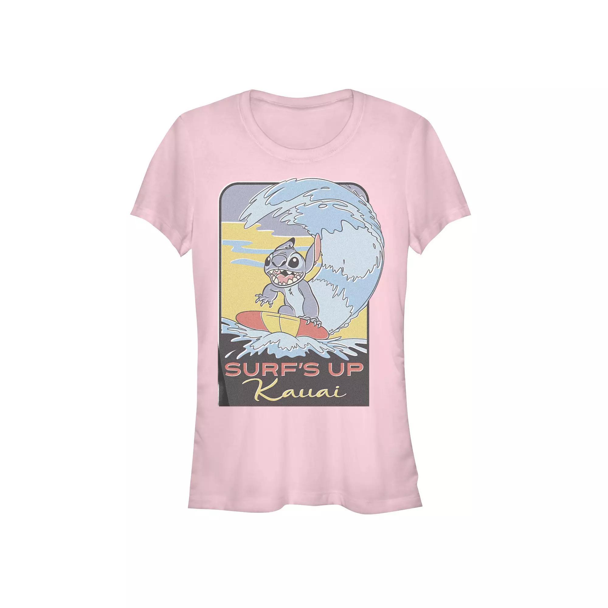 Disney's Lilo & Stitch Women's Surfing Stitch Tee, Girl's,  Product Image