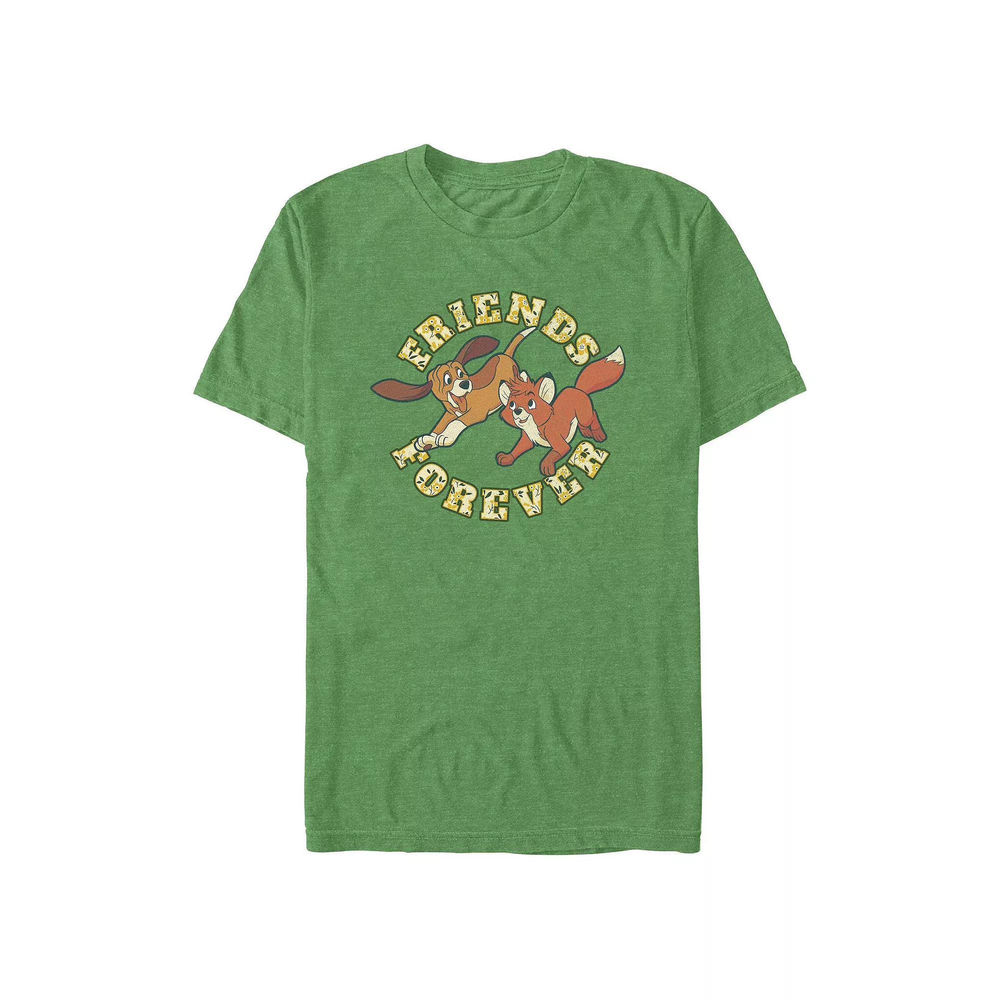 Big & Tall Friends Forever Graphic Tee, Men's, Size: 5XL, Kelly Grey Product Image