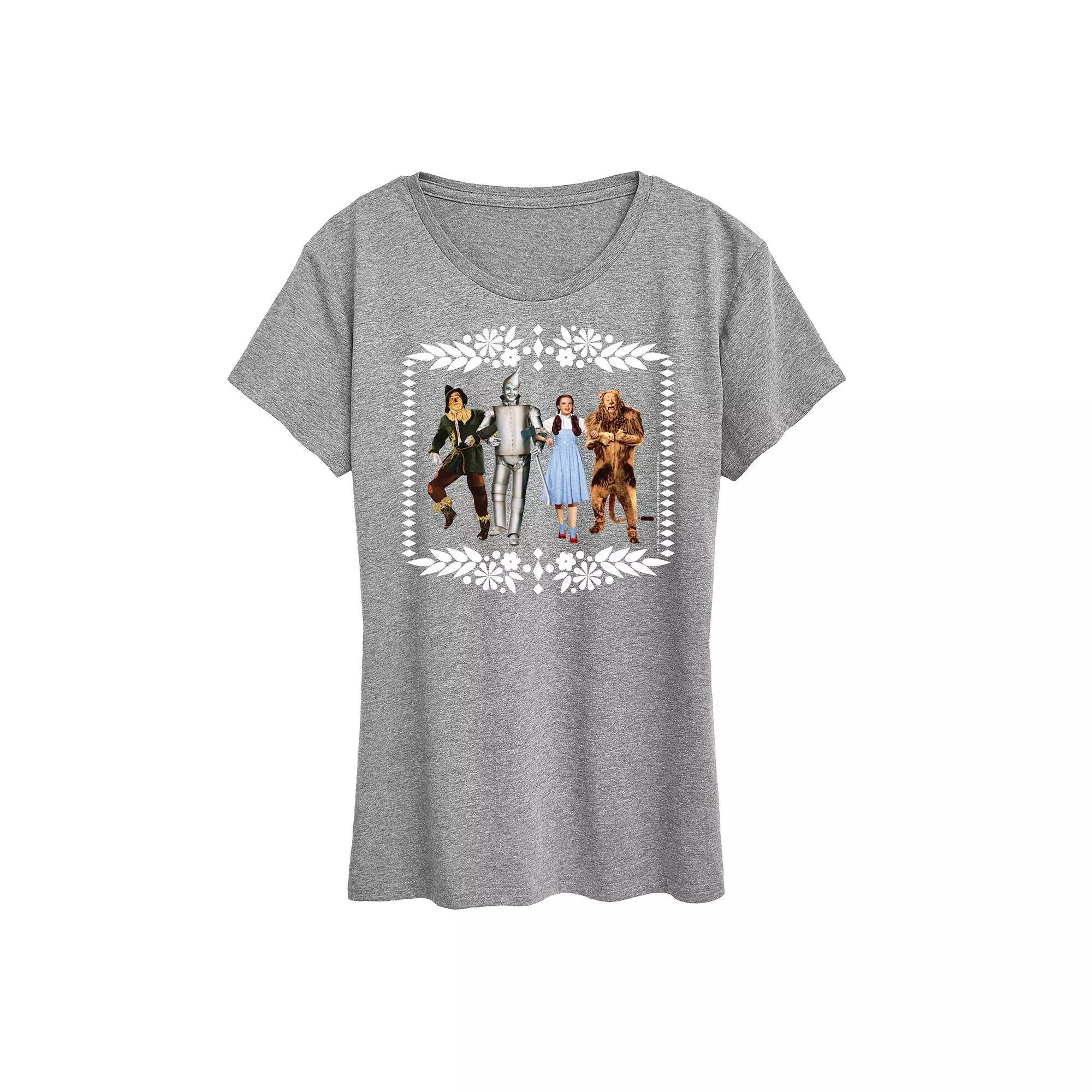 Women's Patterned Bunnies Graphic Tee,  Product Image