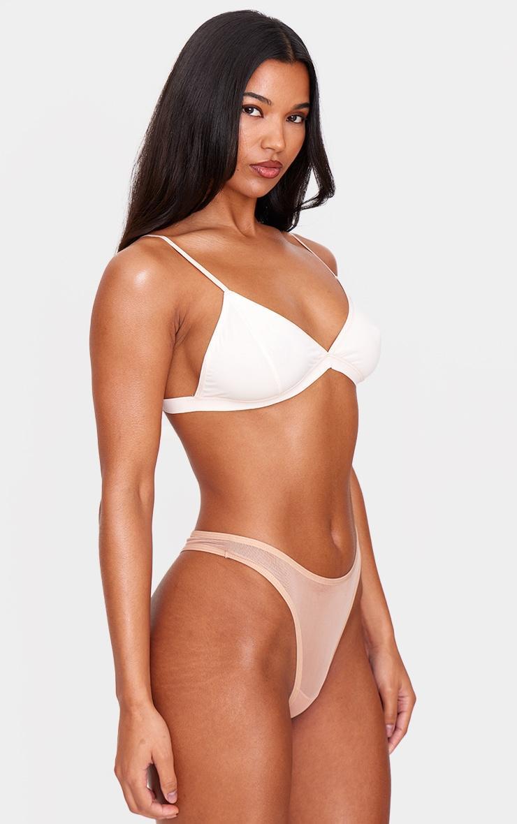 Nude Mesh Basic Thong Product Image