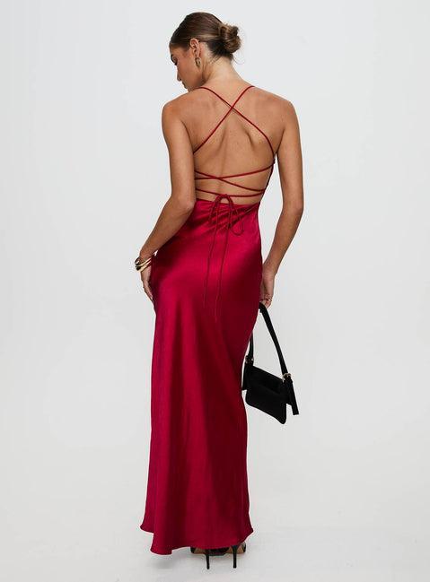 Kristelle Maxi Dress Red Product Image
