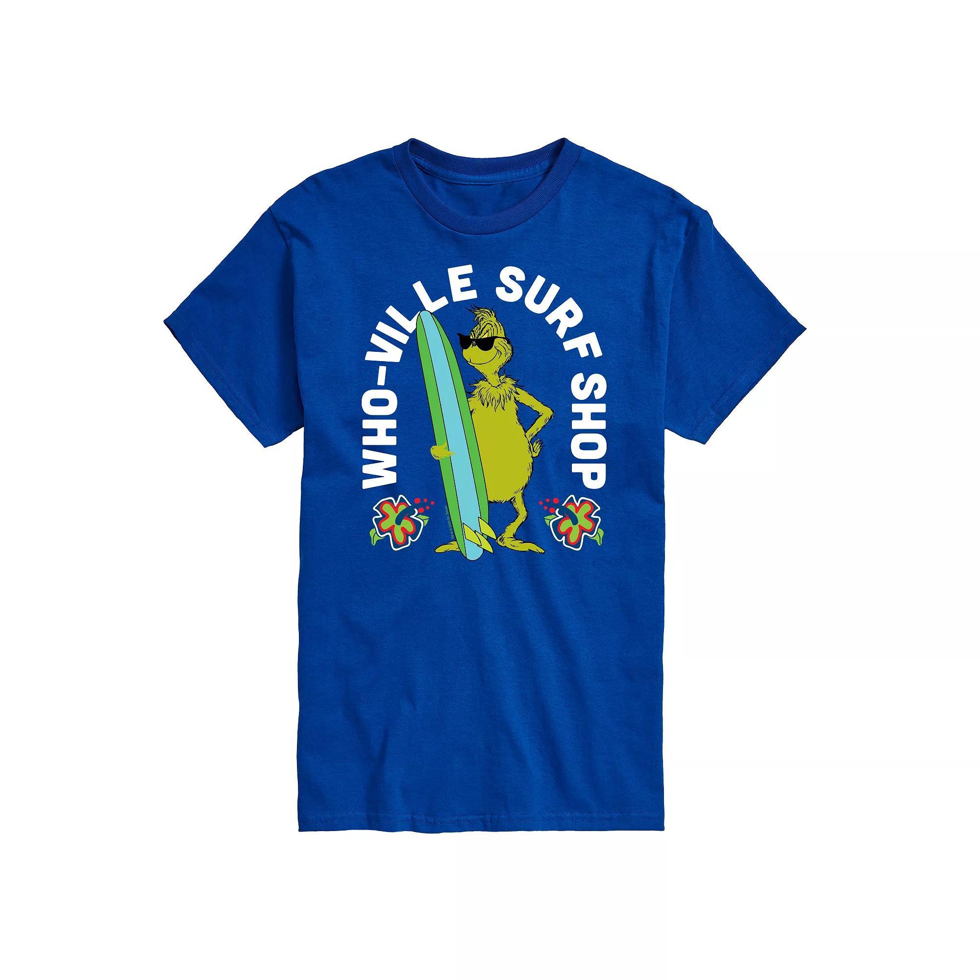 Men's Dr. Seuss The Grinch Whoville Surf Shop Graphic Tee,  Product Image