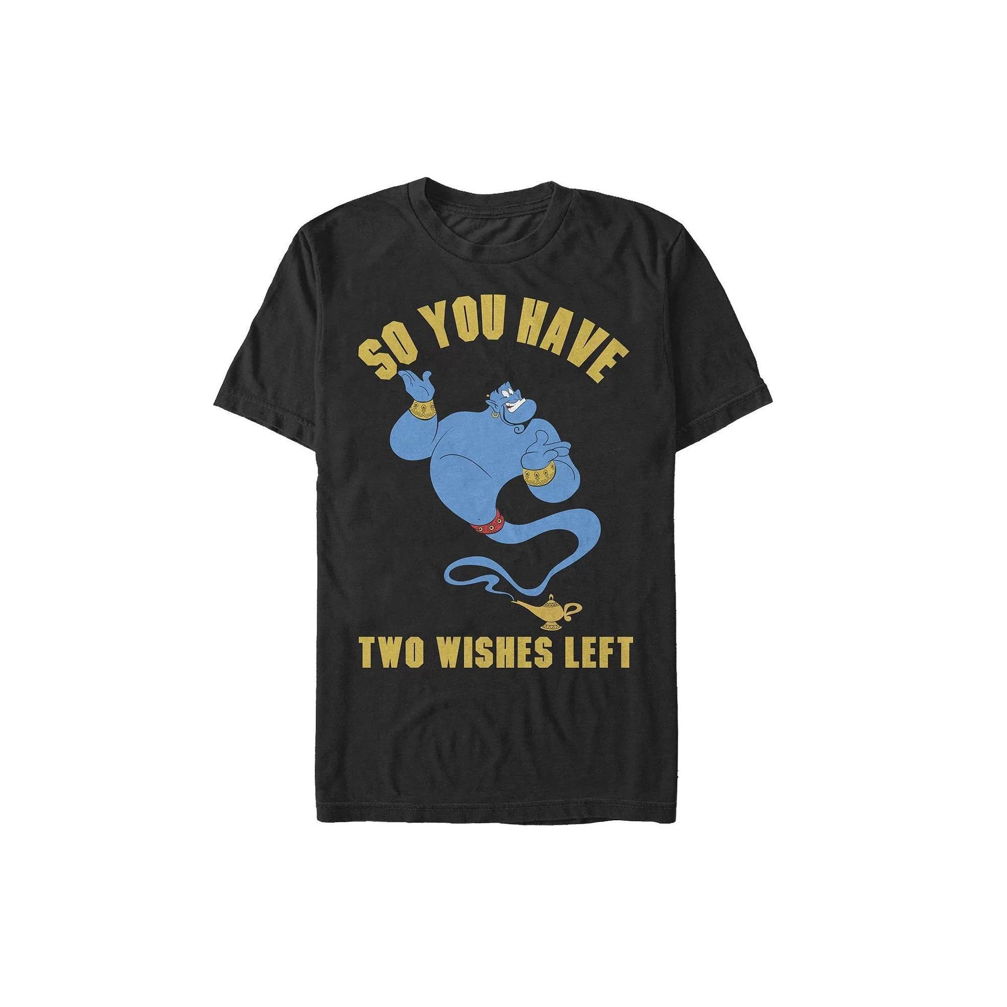 Men's Disney's Aladdin Two Wishes Tee, Size: XL, Black Product Image