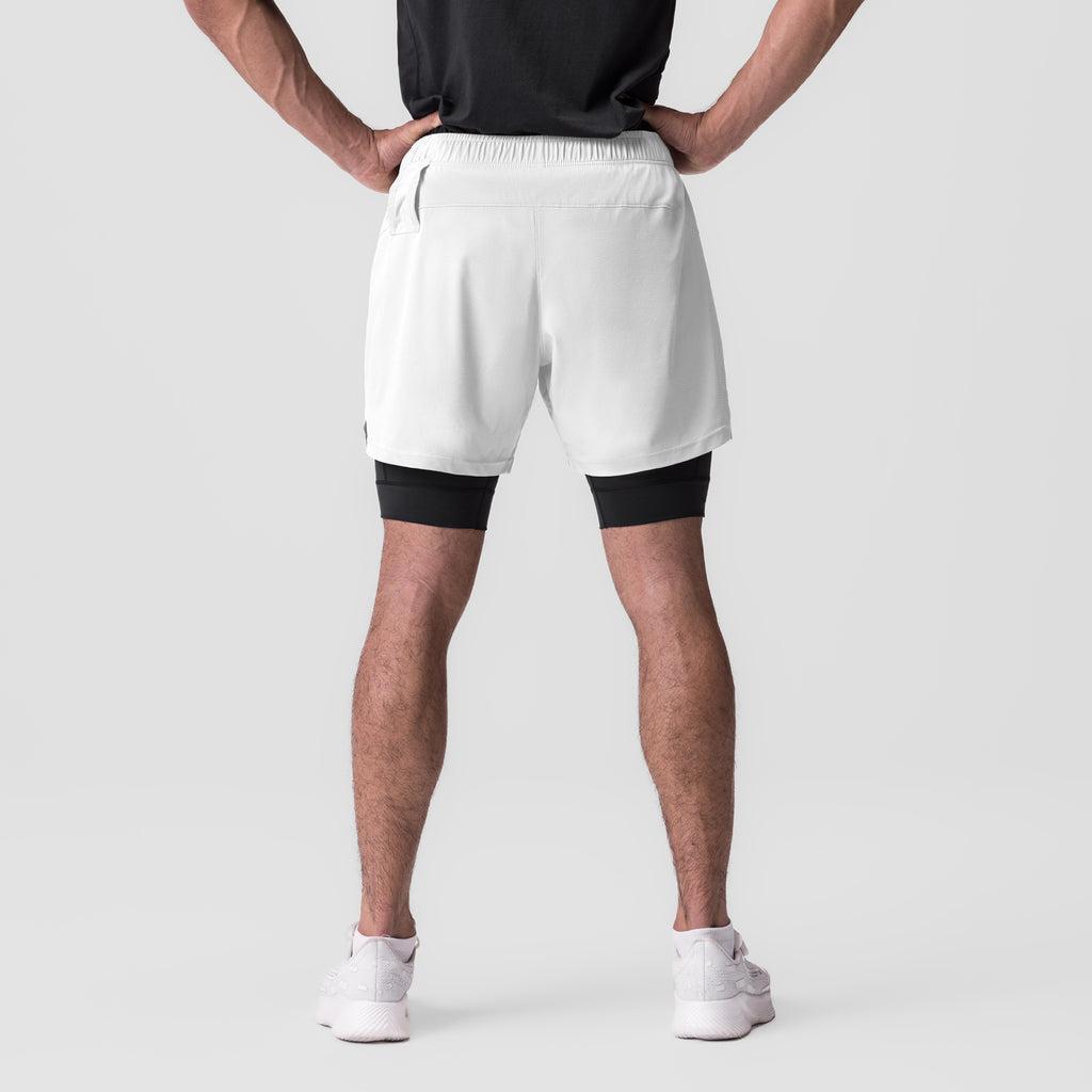 0784. Ultralite™ 6" Liner Short - White/Black Male Product Image