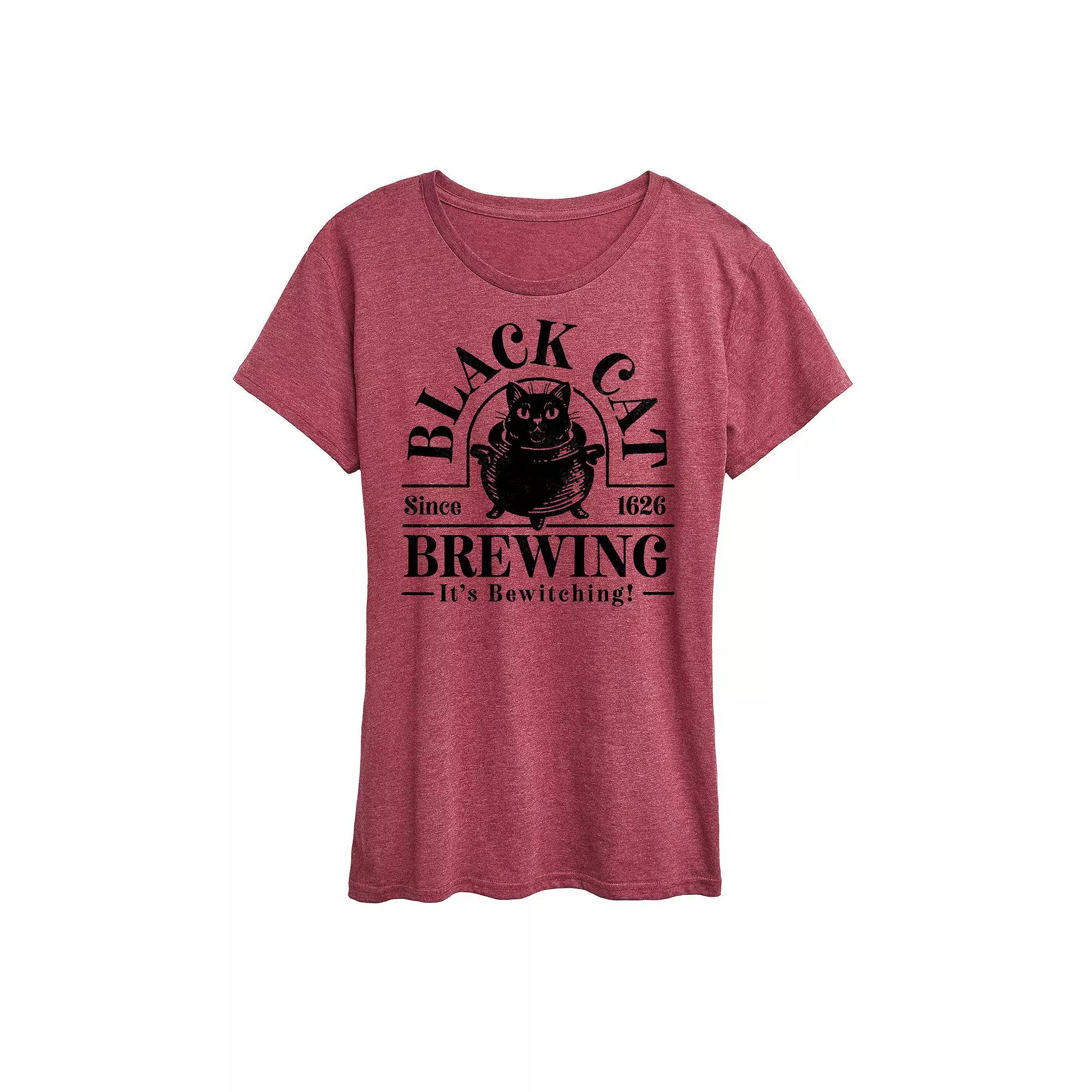 Women's Black Cat Brewing Graphic Tee,  Product Image
