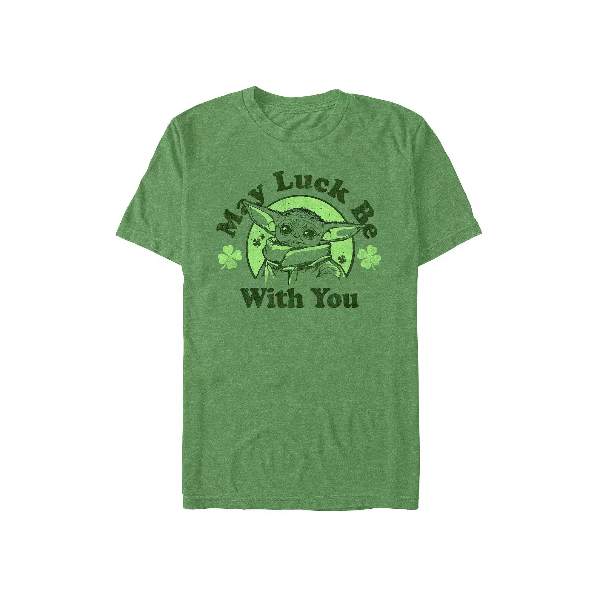 Big & Tall Star Wars The Mandalorian May Luck Be With You Graphic Tee, Men's,  Product Image