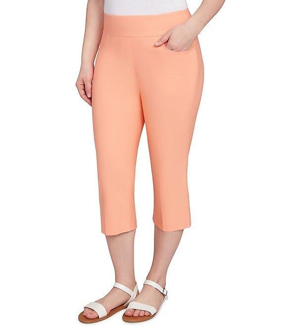 Ruby Rd. Stretch Straight Leg Pull-On Capri Pants Product Image