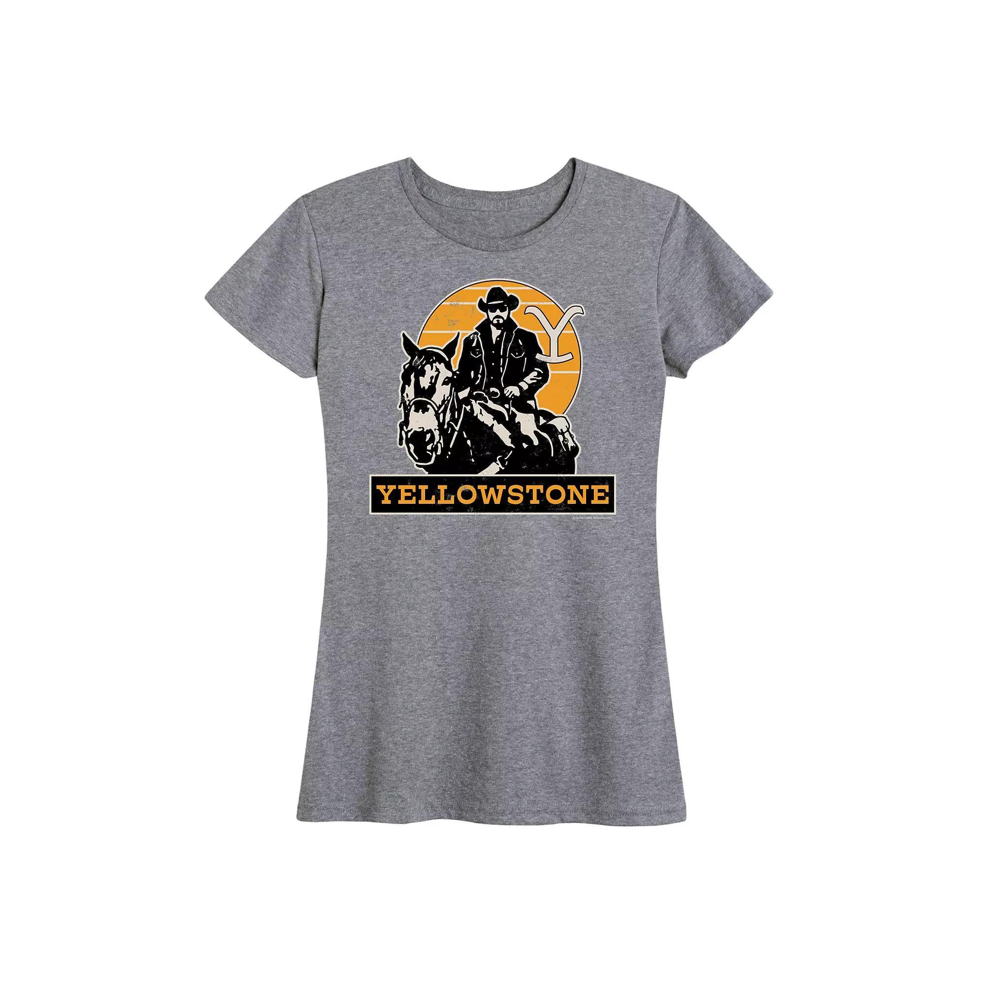 Women's Yellowstone Rip Riding Horseback Graphic Tee, Girl's,  Product Image