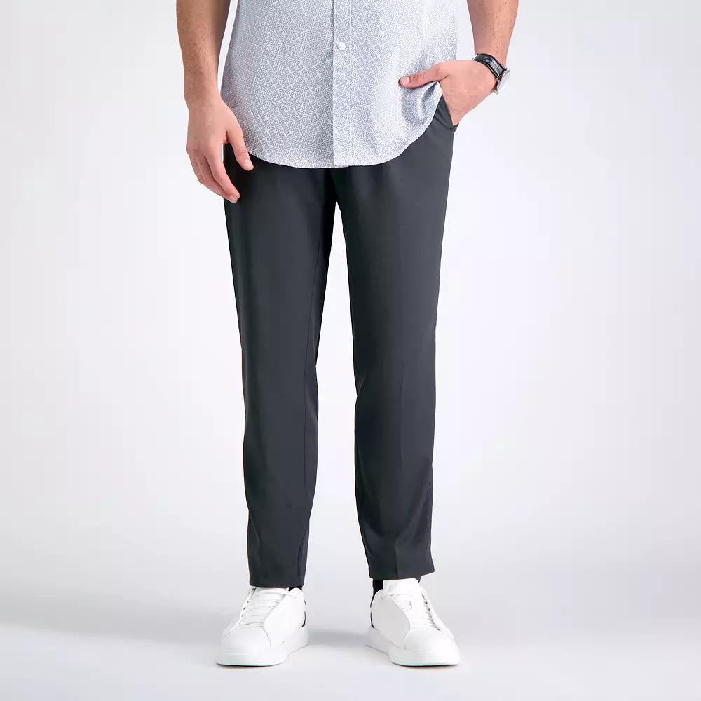 Men's Haggar® The Active Series™ Everyday Slim Fit Flat-Front Pants, Size: 33X32, Gray Product Image