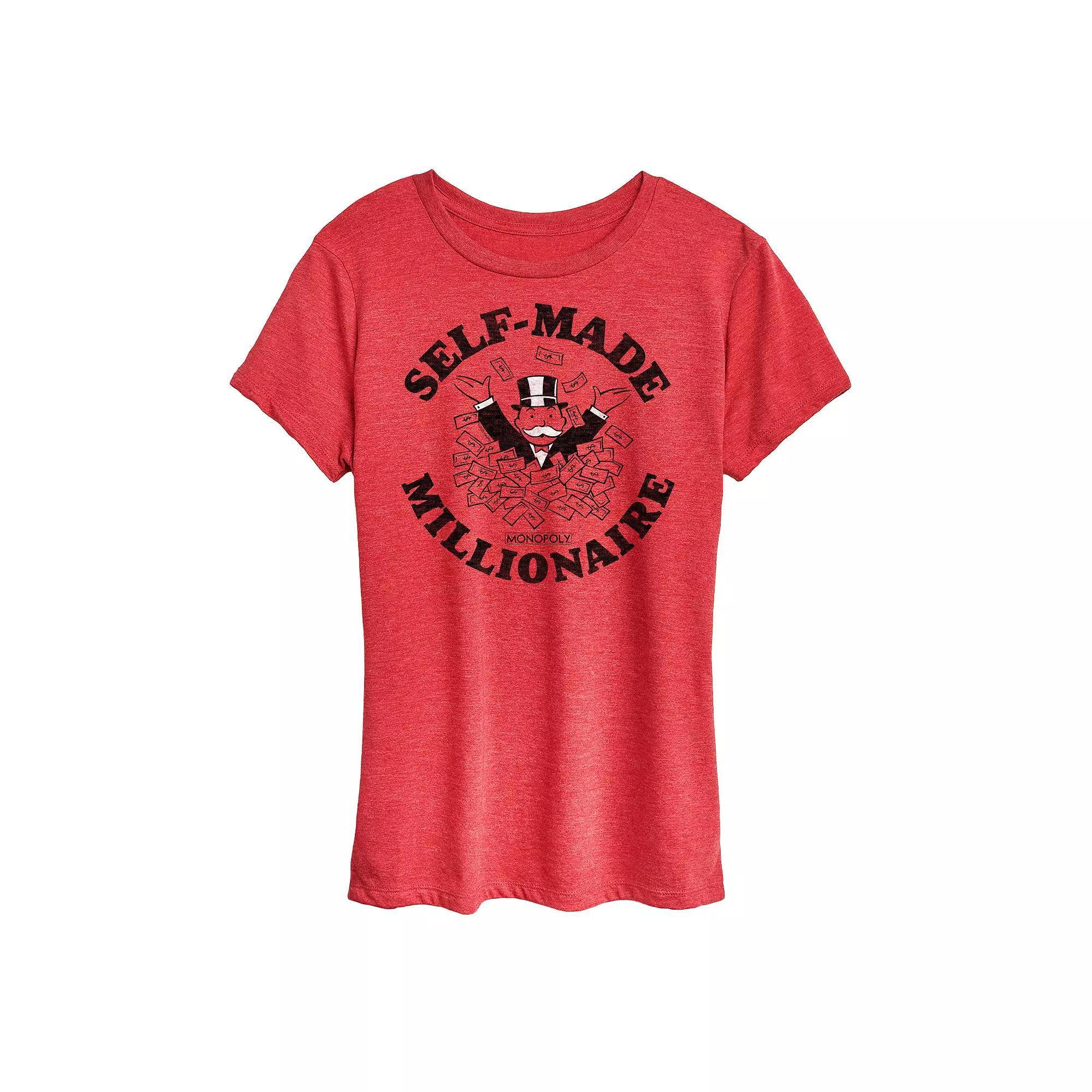 Women's Monopoly Self Made Millionaire Graphic Tee,  Product Image