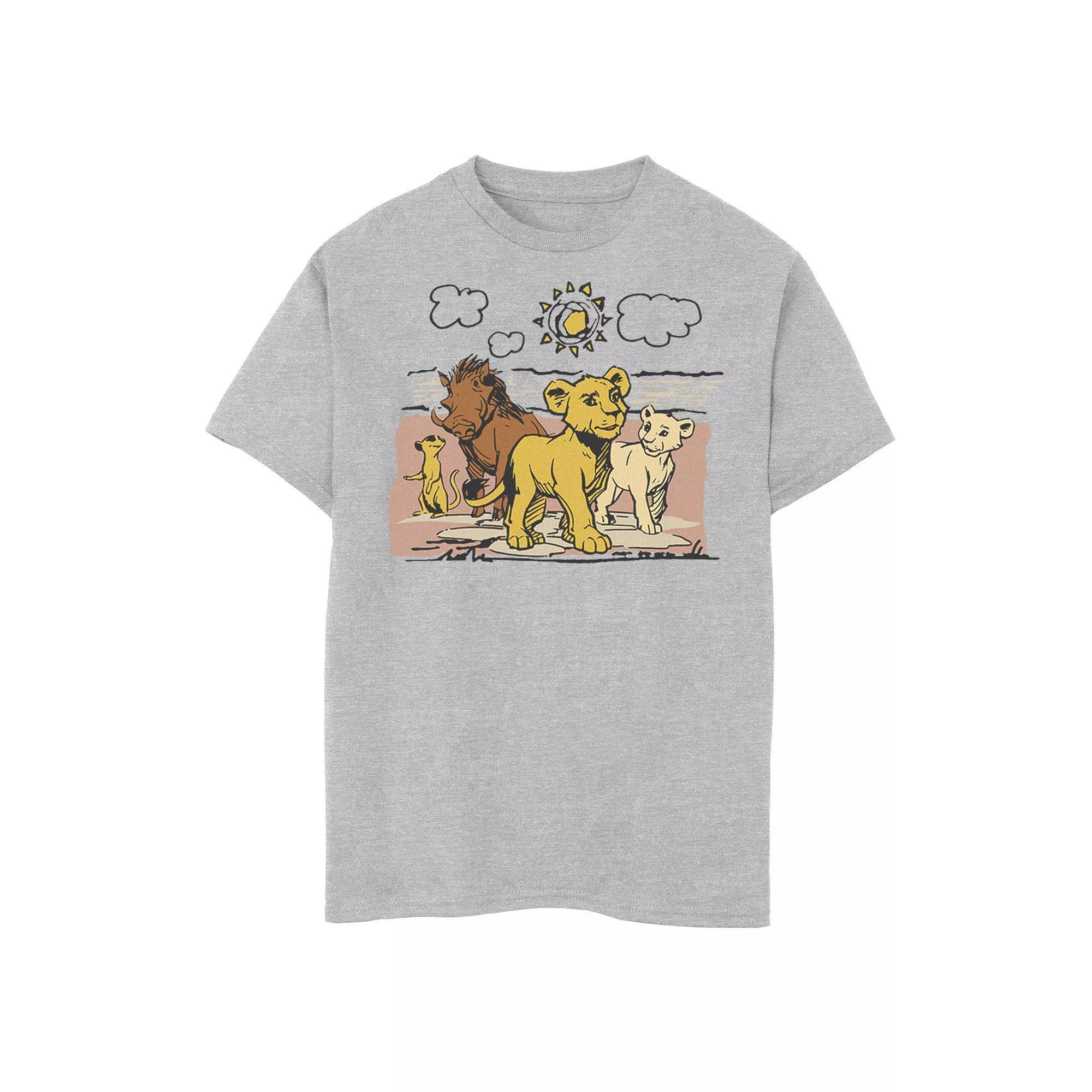 Disney's The Lion King Men's Simba, Nala, Timon & Pumba Graphic Tee,  Product Image