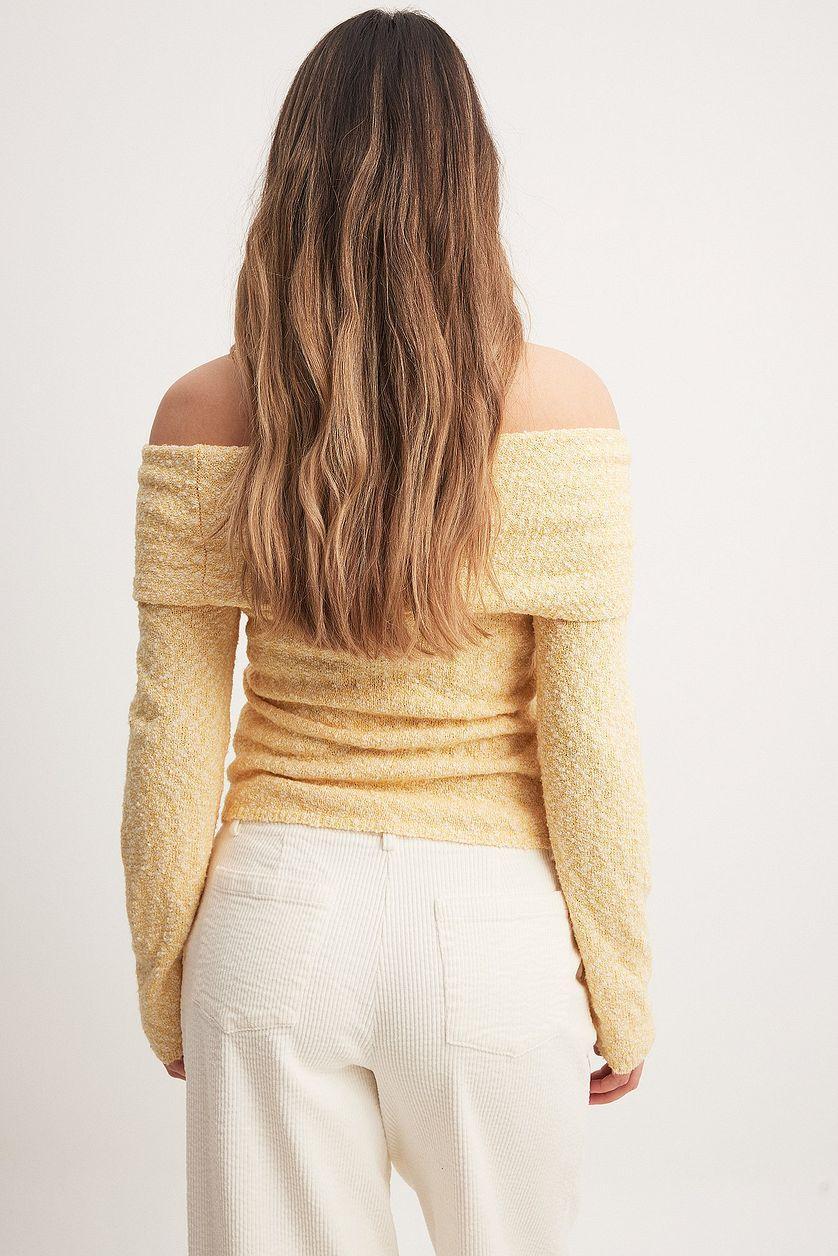 Off Shoulder Knitted Top Product Image