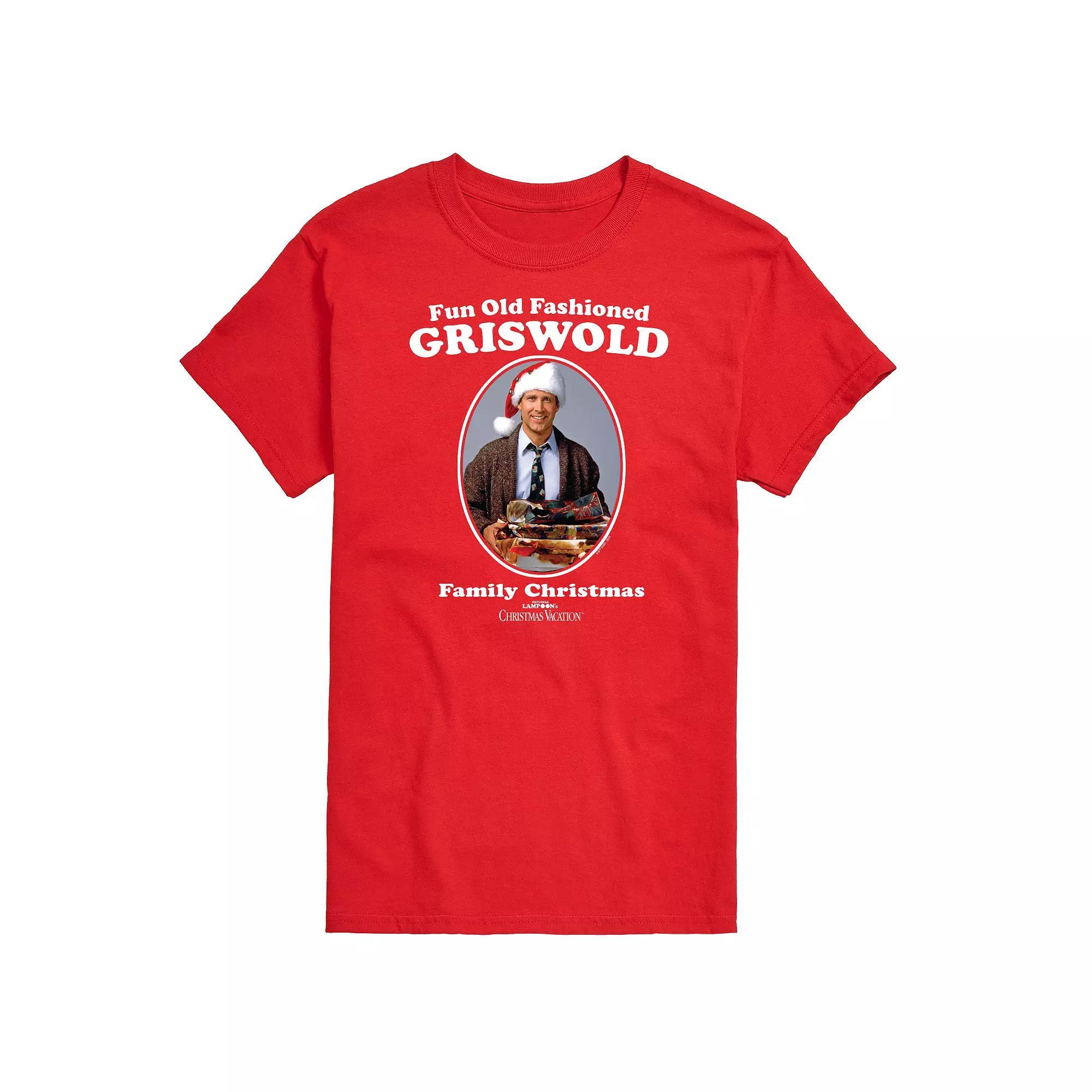 Men's National Lampoon's Christmas Vacation Fun Old Fashioned Griswold Graphic Tee, Size: Large, Red Product Image