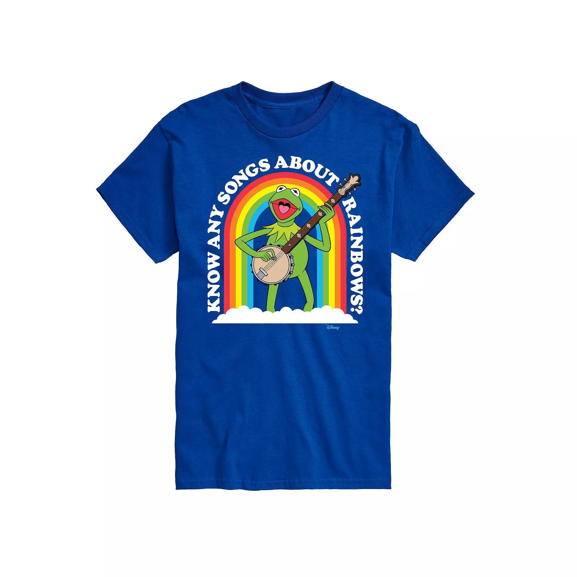 Disney's Men's The Muppets Songs About Rainbows Tee, Size: 6XB, Blue Product Image