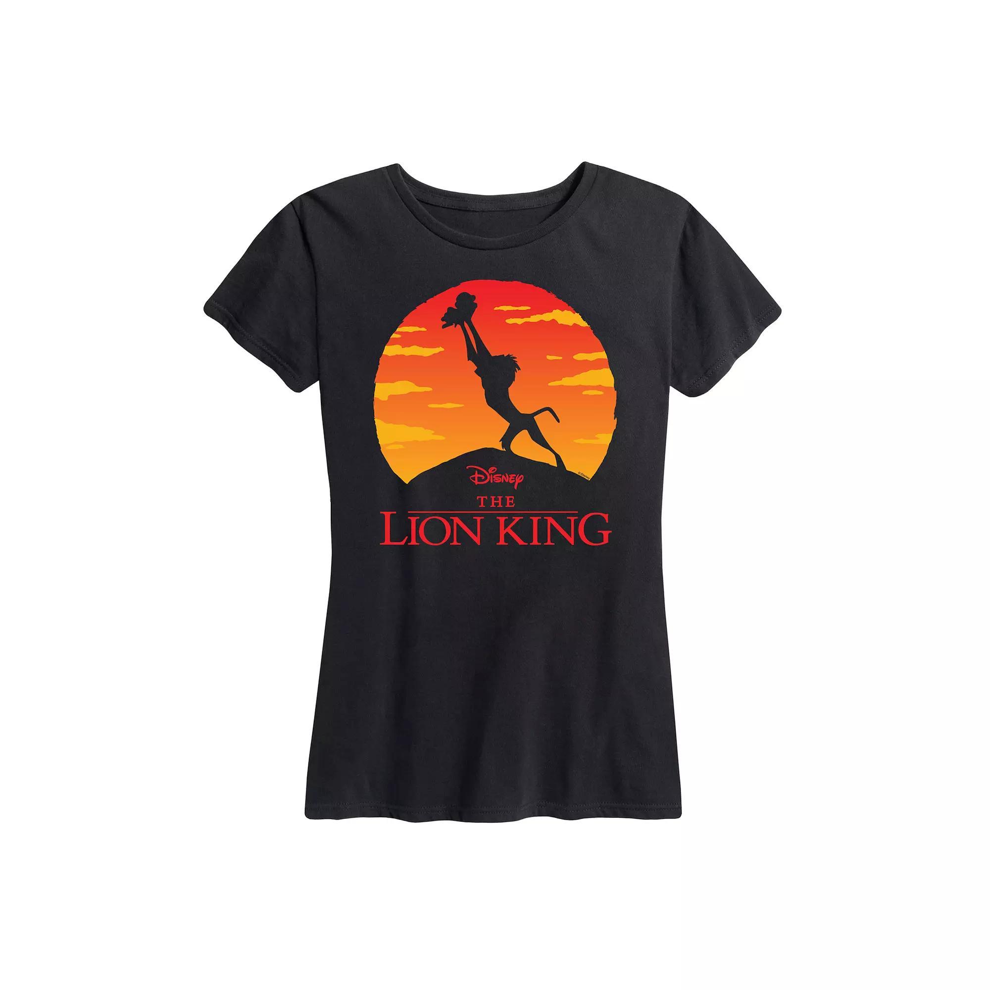 Disney's Lion King Women's Pride Rock Silhouette Graphic Tee,  Product Image
