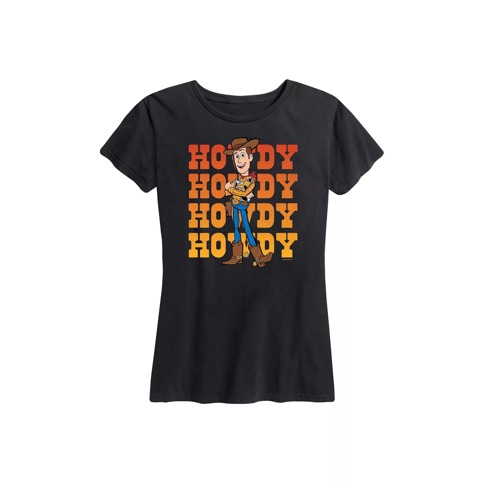 Disney / Pixar's Toy Story Woody Women's Howdy Graphic Tee, Girl's, Size: XXL, Black Product Image