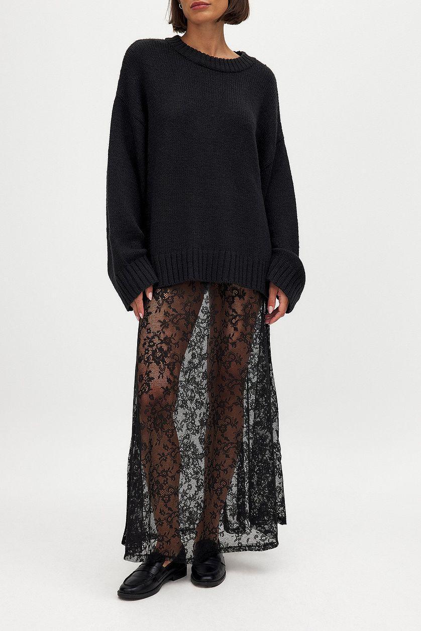 Lace Maxi Skirt Product Image