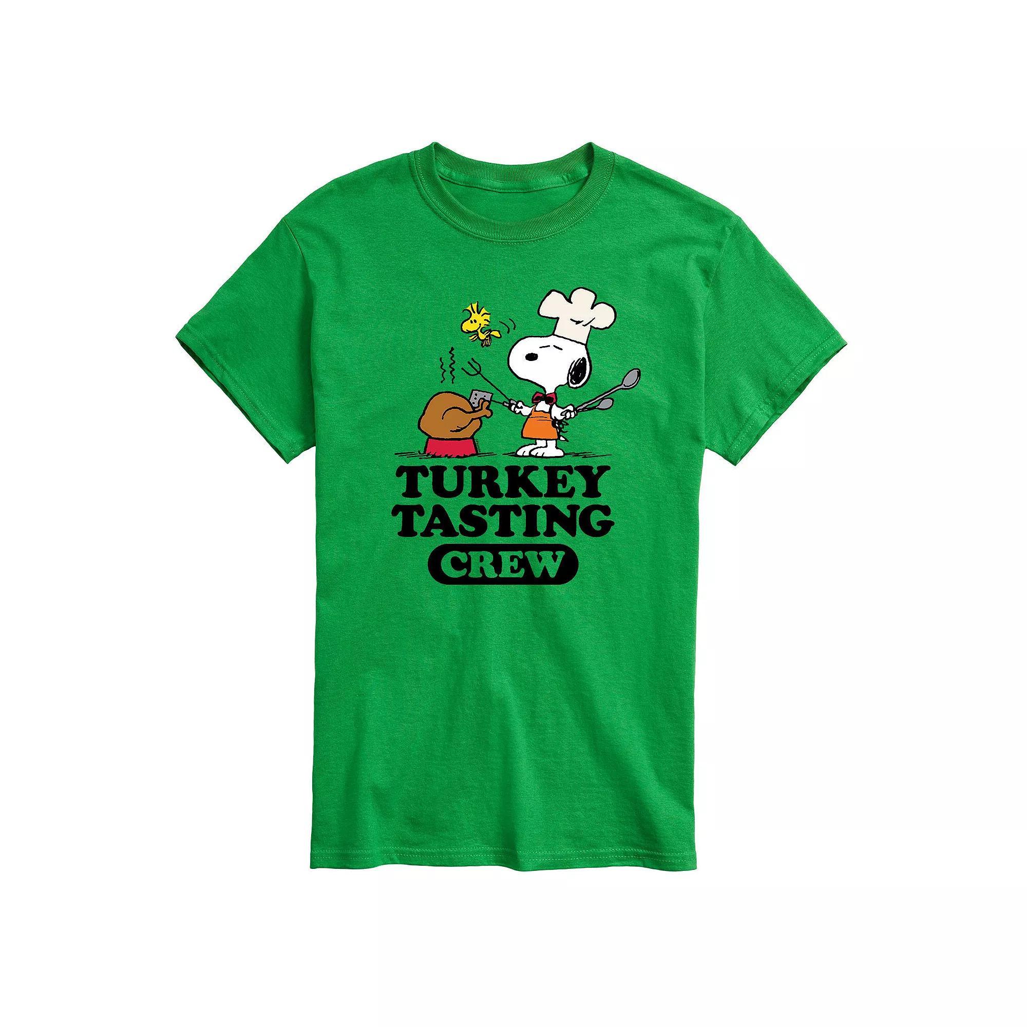 Big & Tall Peanuts Turkey Tasting Crew, Men's,  Product Image