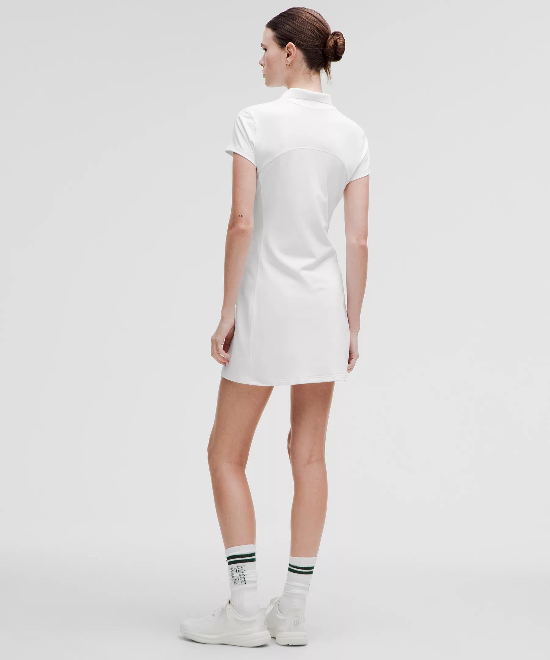 Short-Sleeve Polo Dress Product Image