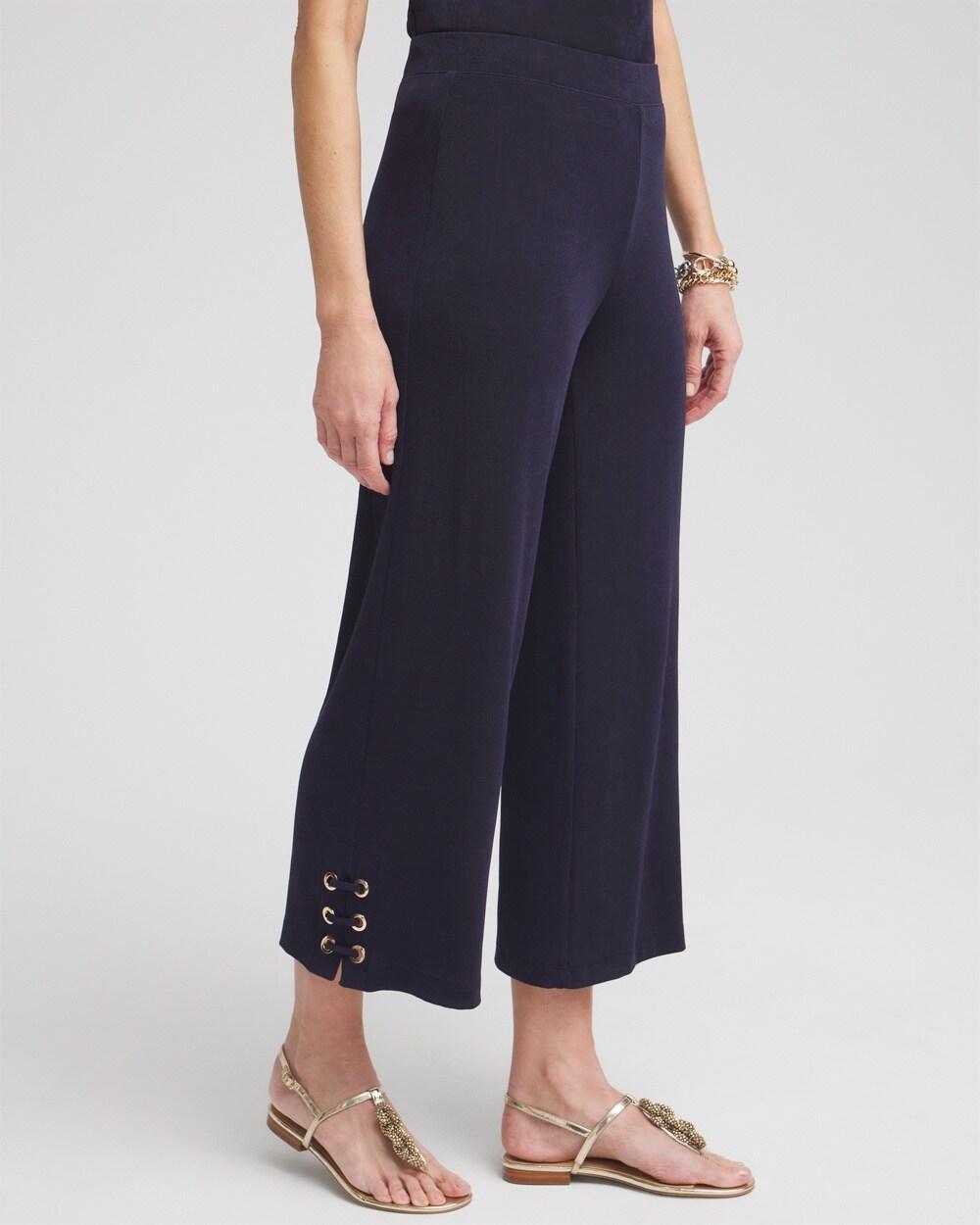 Poplin Cropped Pants Product Image