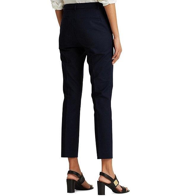 Lauren Ralph Lauren Stretch Mid Rise Skinny Leg Pants Product Image