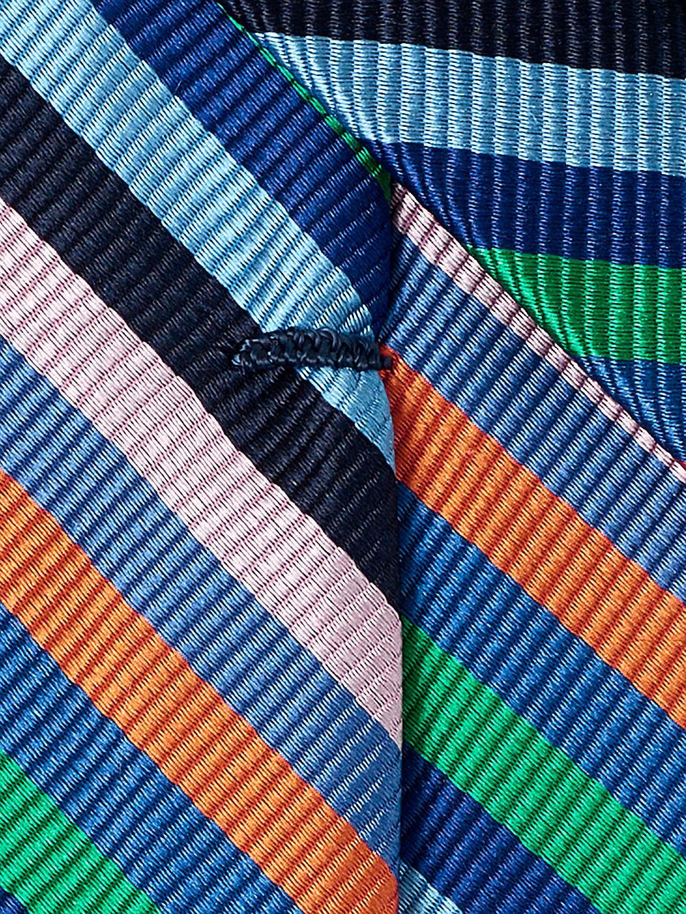 Stripe Woven Silk Tie - Multi Product Image