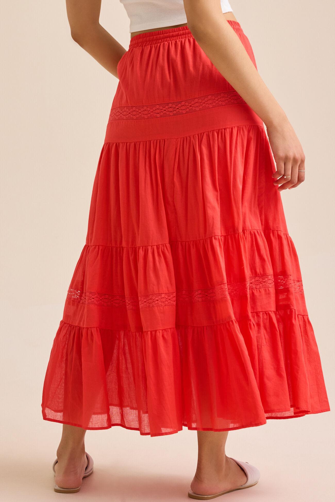 Austin Lace Midi Skirt Product Image