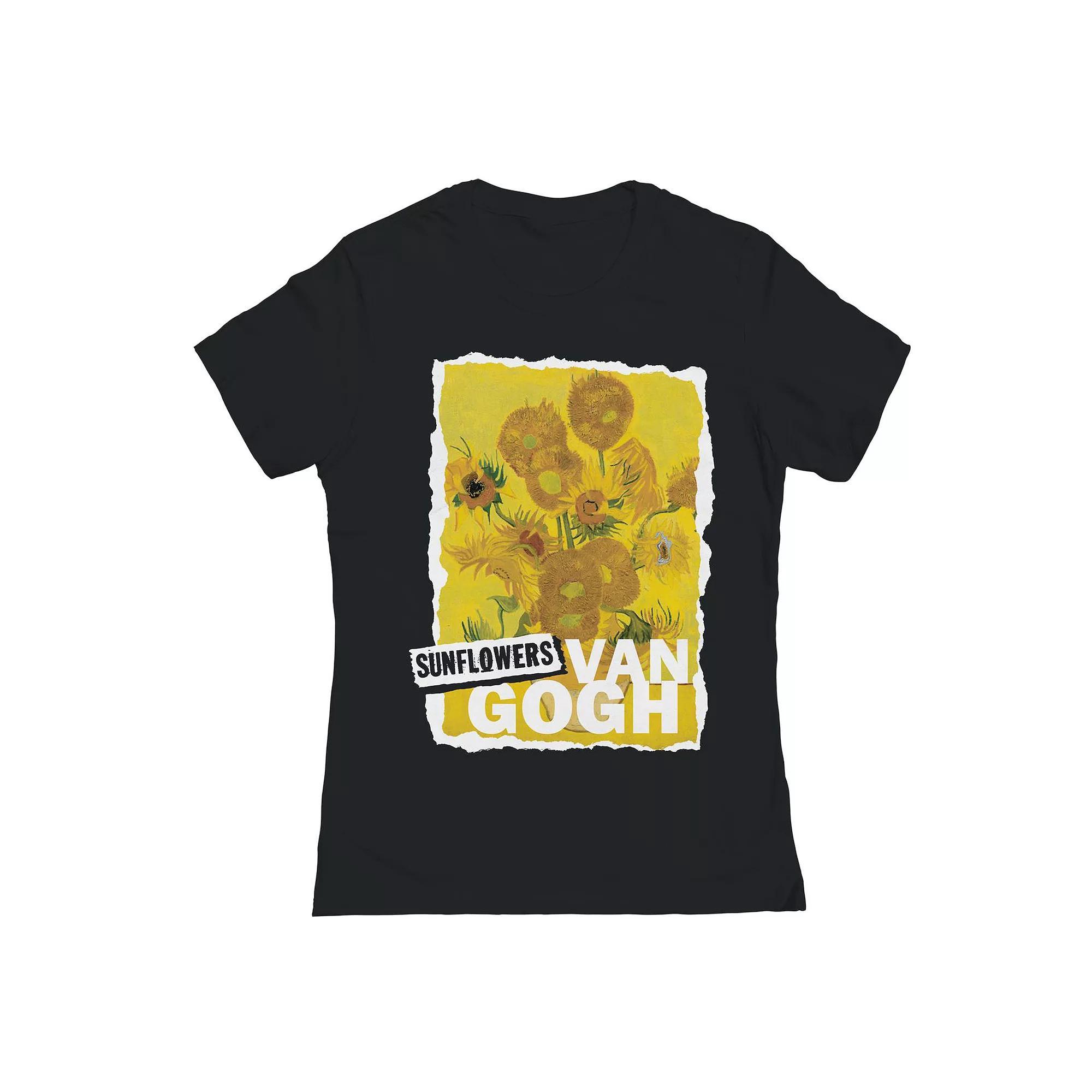 Juniors Sunflowers Womens Graphic Tee, Girls Product Image