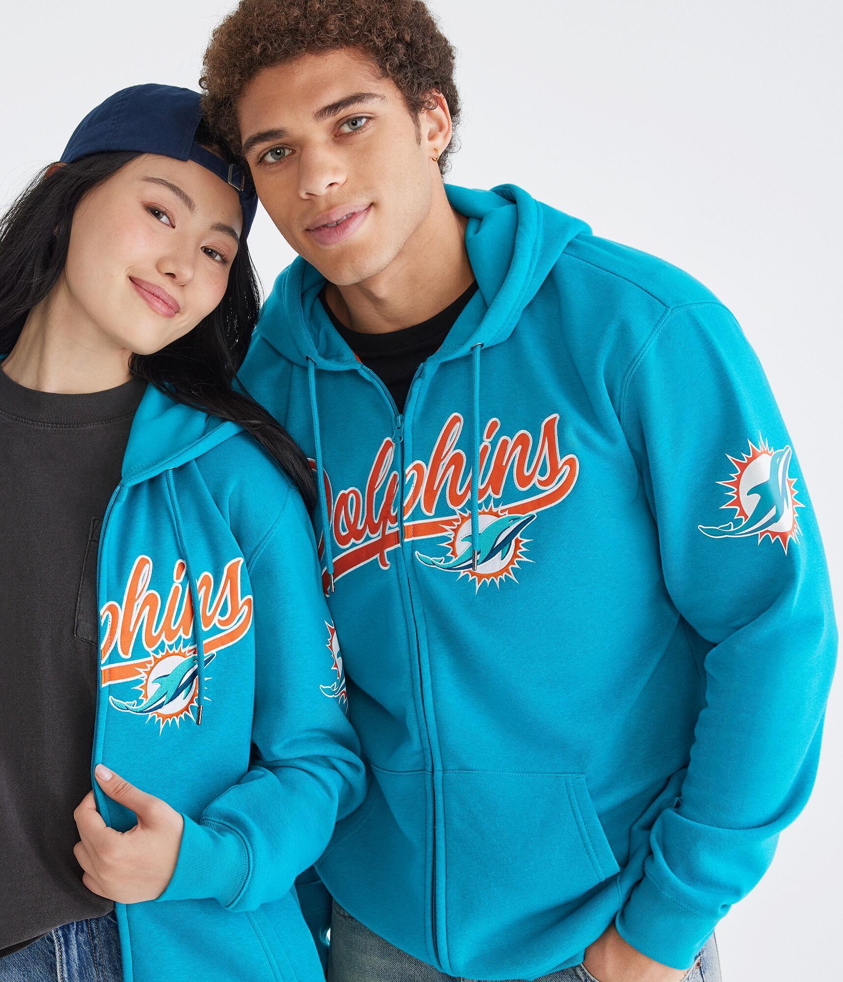 Miami Dolphins Script Full-Zip Hoodie Product Image