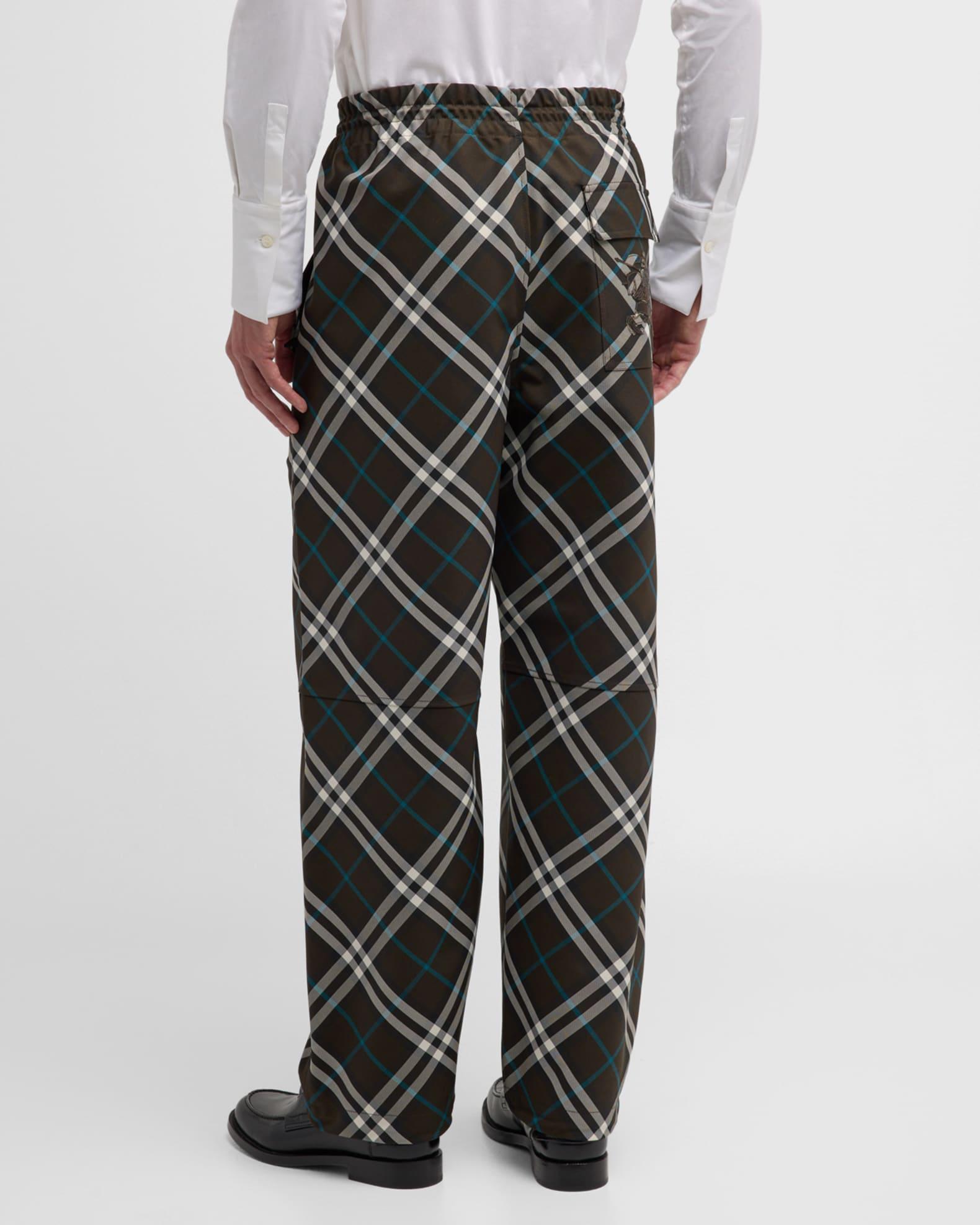 Men's IP Check Elastic-Waist Pants Product Image