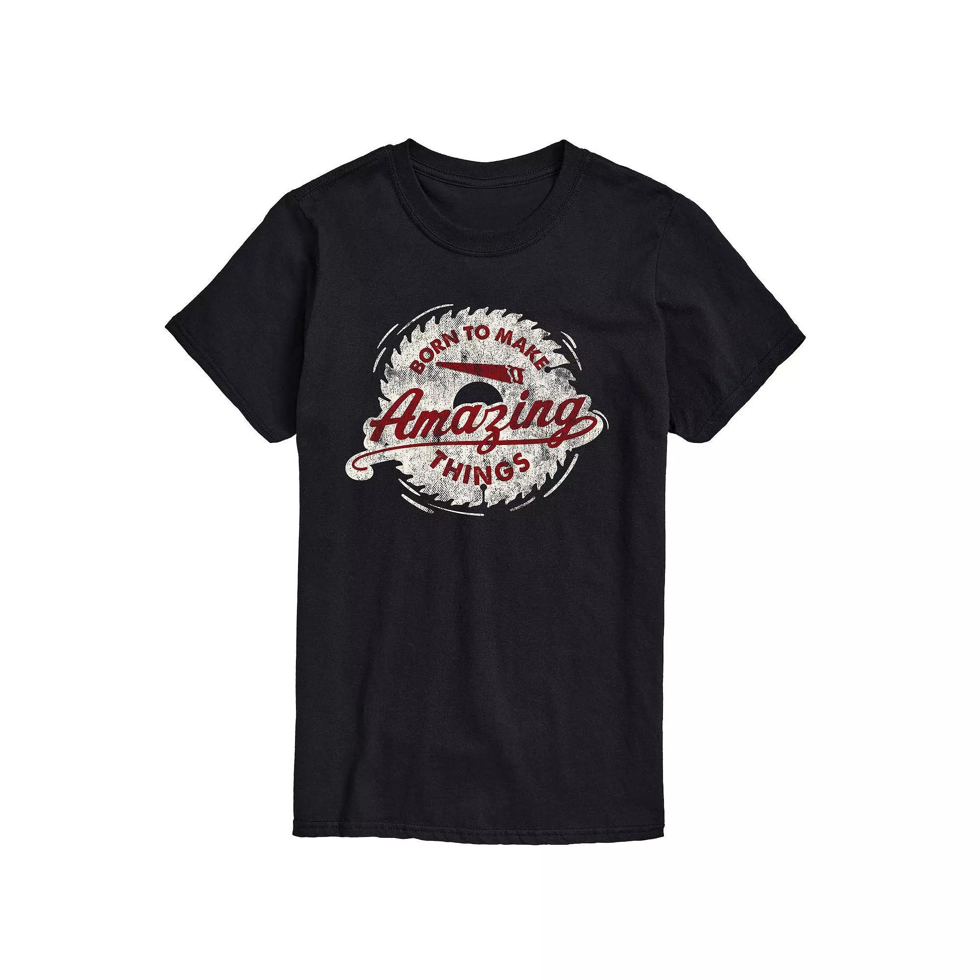 Big & Tall Born To Make Amazing Graphic Tee, Men's,  Product Image