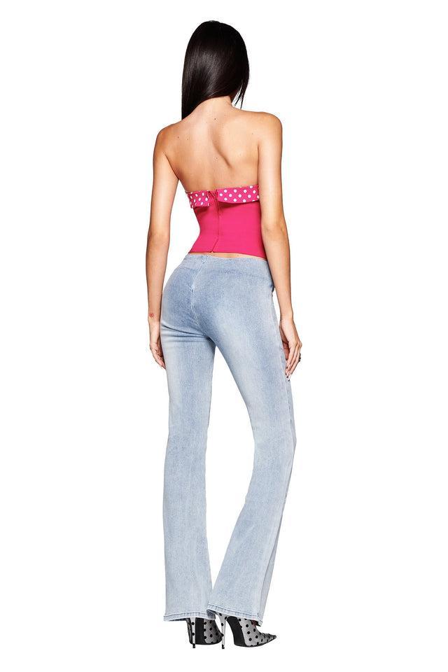 SHARAH DENIM PANT - LIGHT WASH Product Image