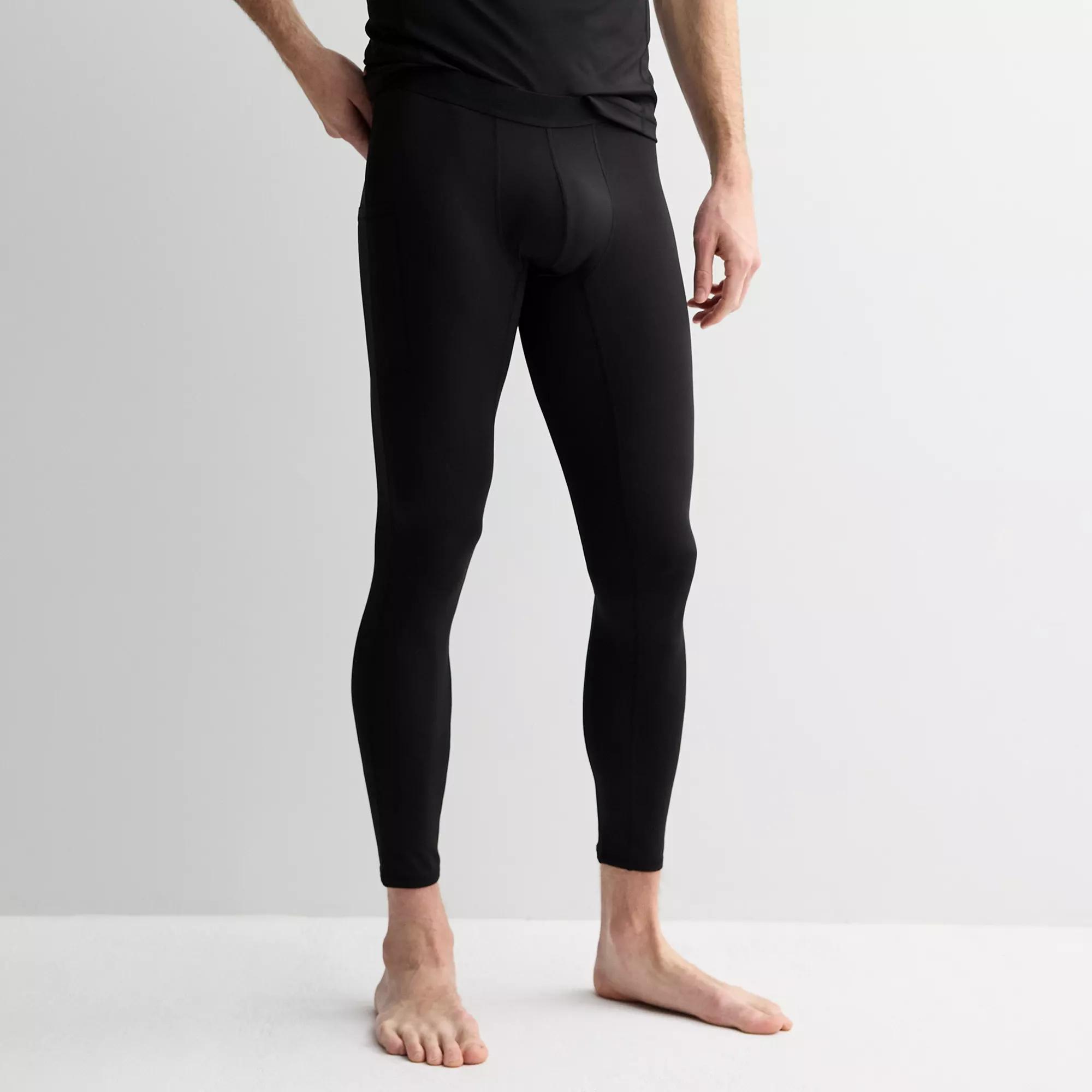 Men's Tek Gear® Base Layer Full-Length Tights, Size: XXL, Mineral Black Product Image
