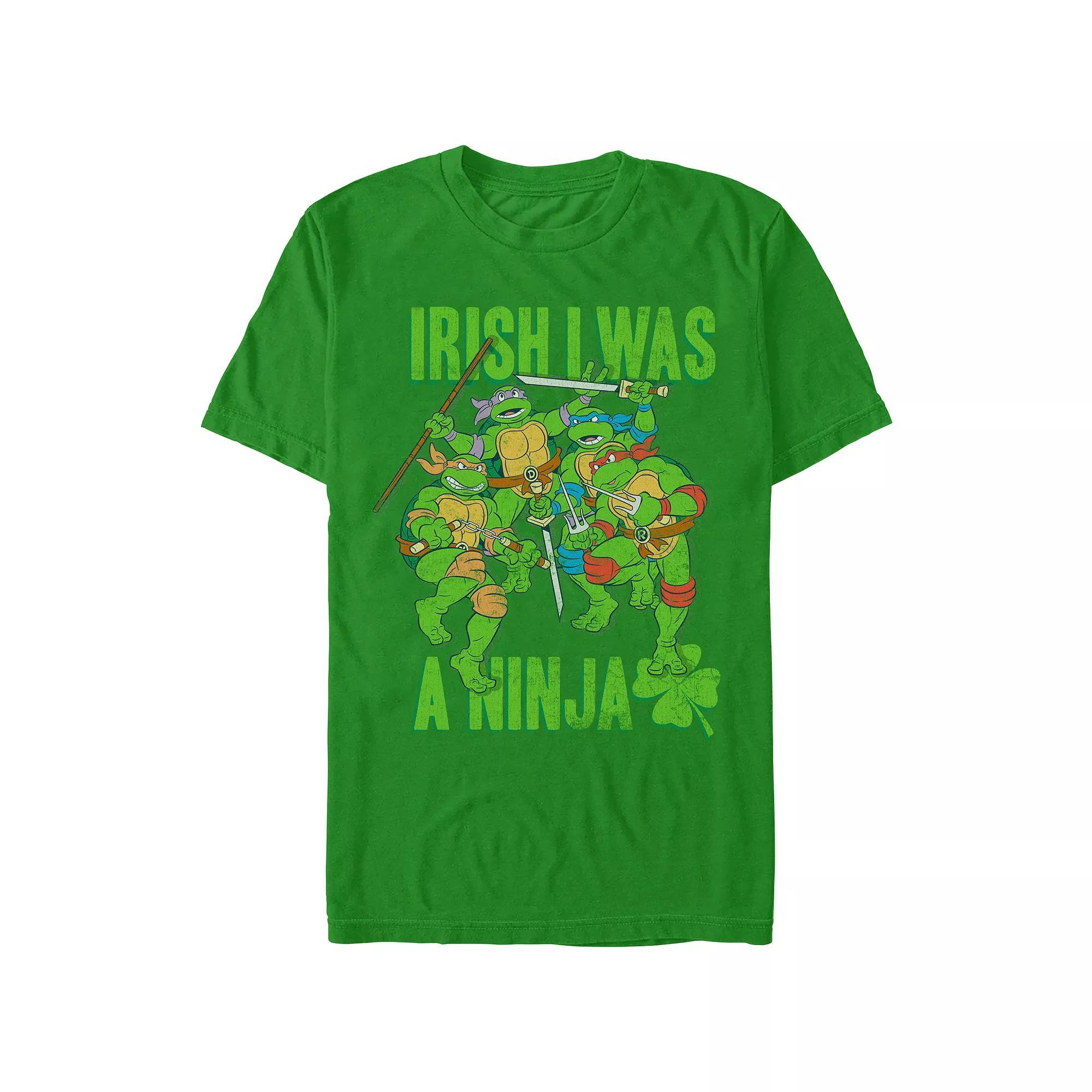 Men's Teenage Mutant Ninja Turtles Irish I Was A Ninja Graphic Tee, Size: XL, Kelly Product Image